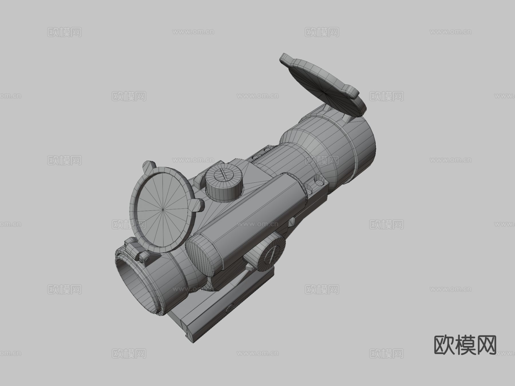 军事红点 瞄准镜su模型下载（渲染图3）