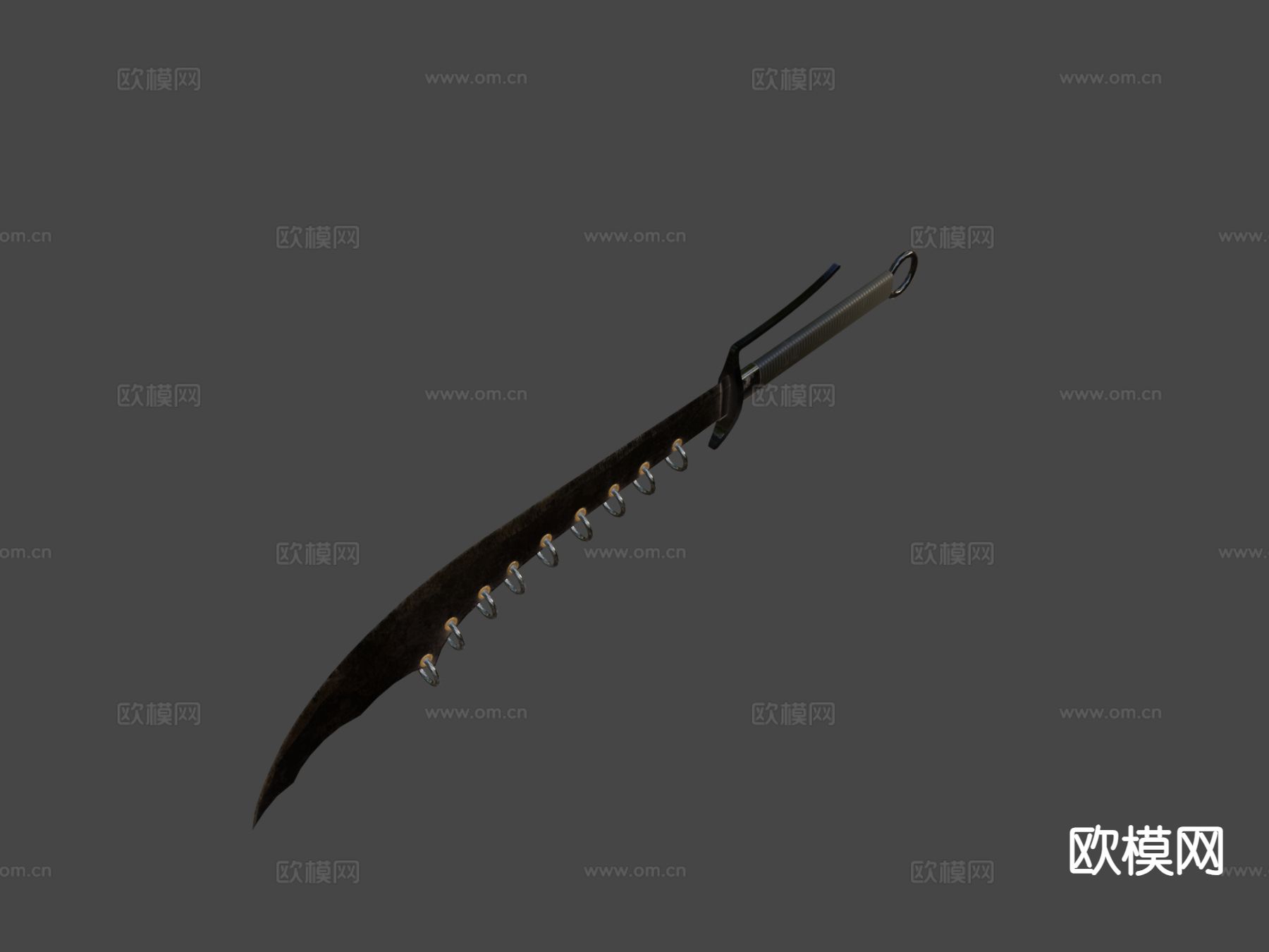 中国大刀su模型下载（渲染图4）