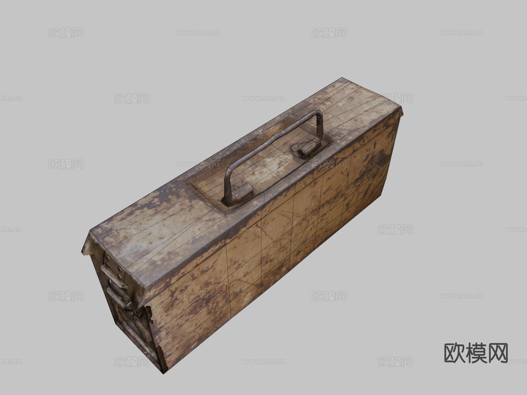 德国弹药箱su模型下载（渲染图1）