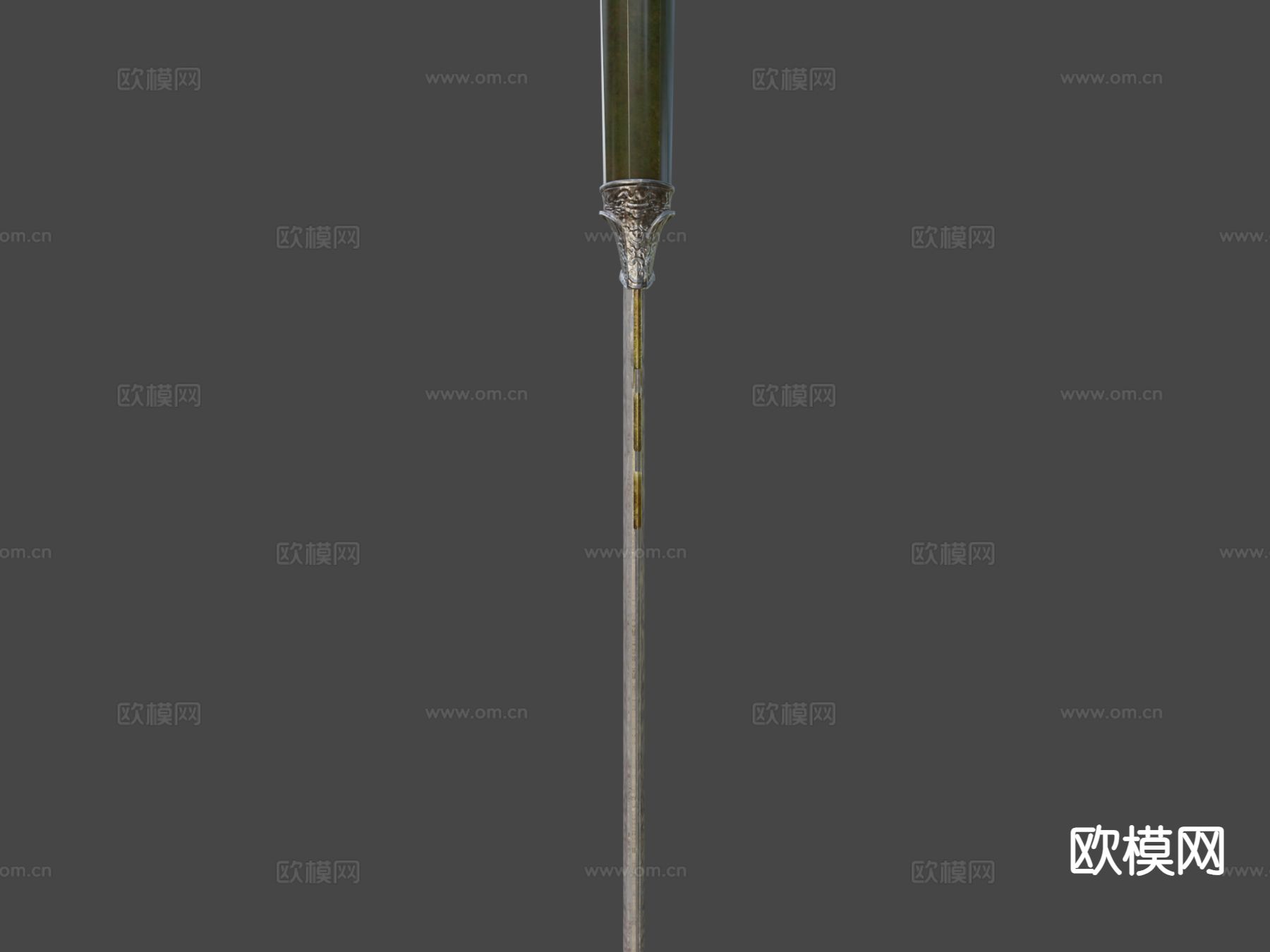 奥斯曼玉柄刀 短刀su模型下载（渲染图6）