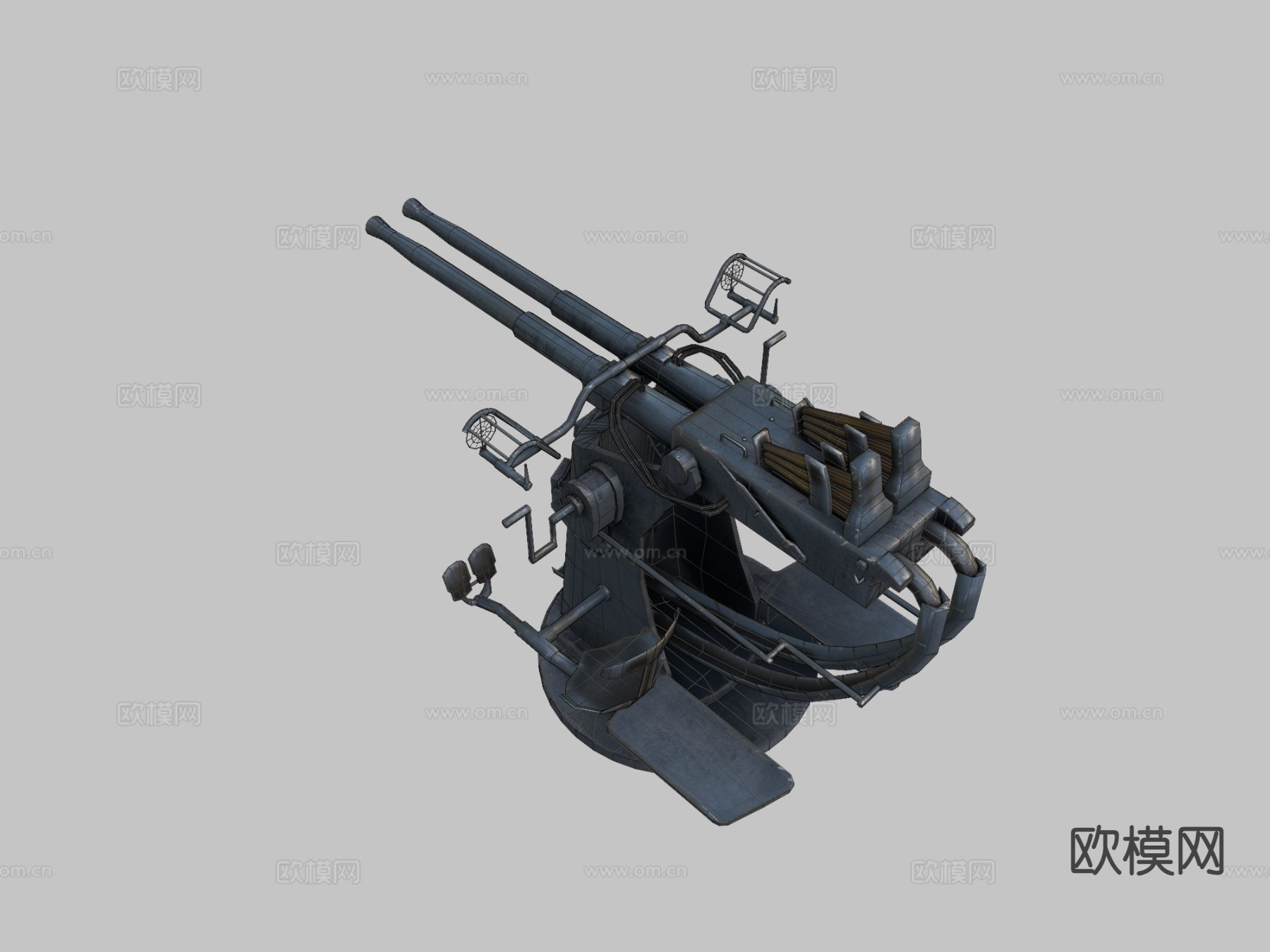 炮塔机su模型下载（渲染图1）