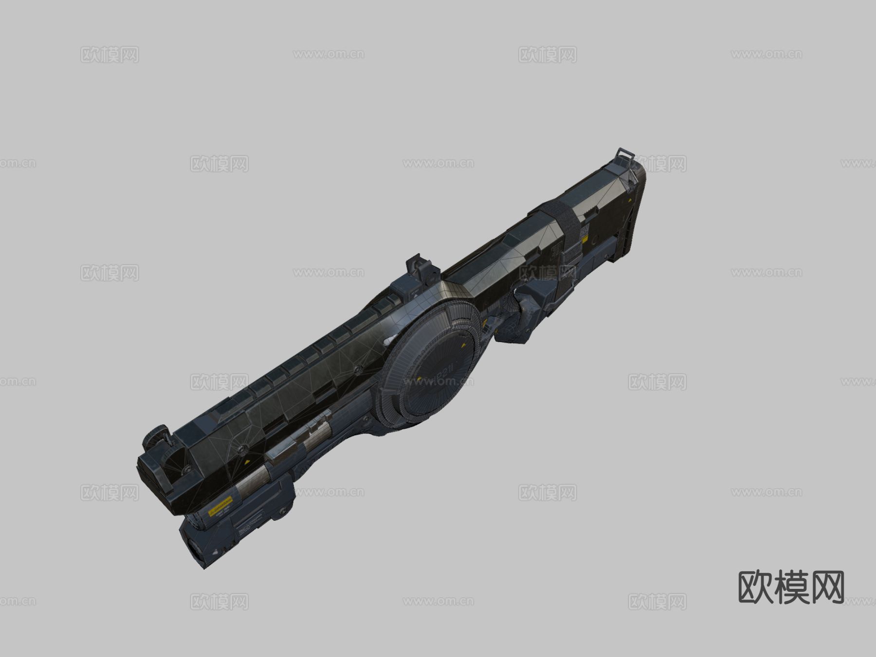 爆发加农炮su模型下载（渲染图3）