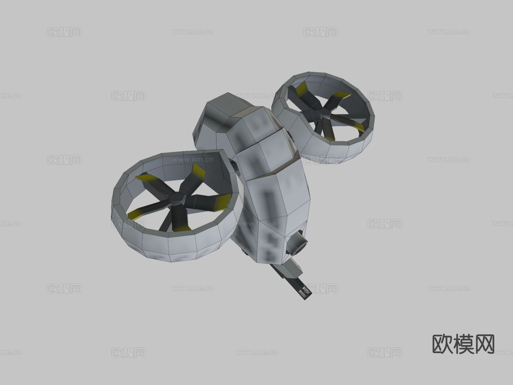 无人机su模型下载（渲染图4）