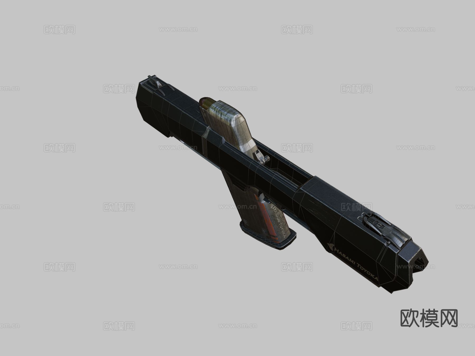 科幻枪su模型下载（渲染图3）