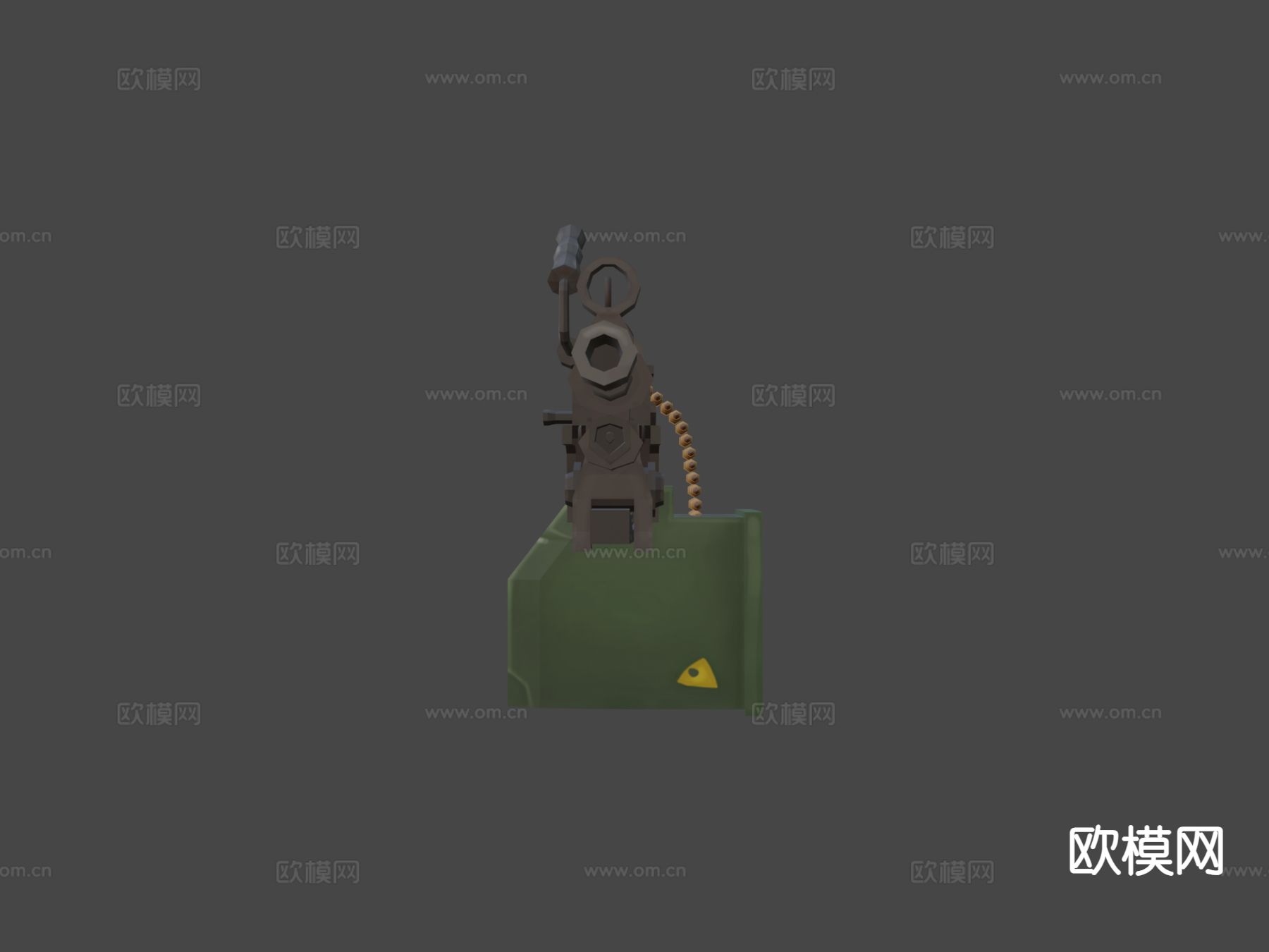 轻机枪su模型下载（渲染图4）