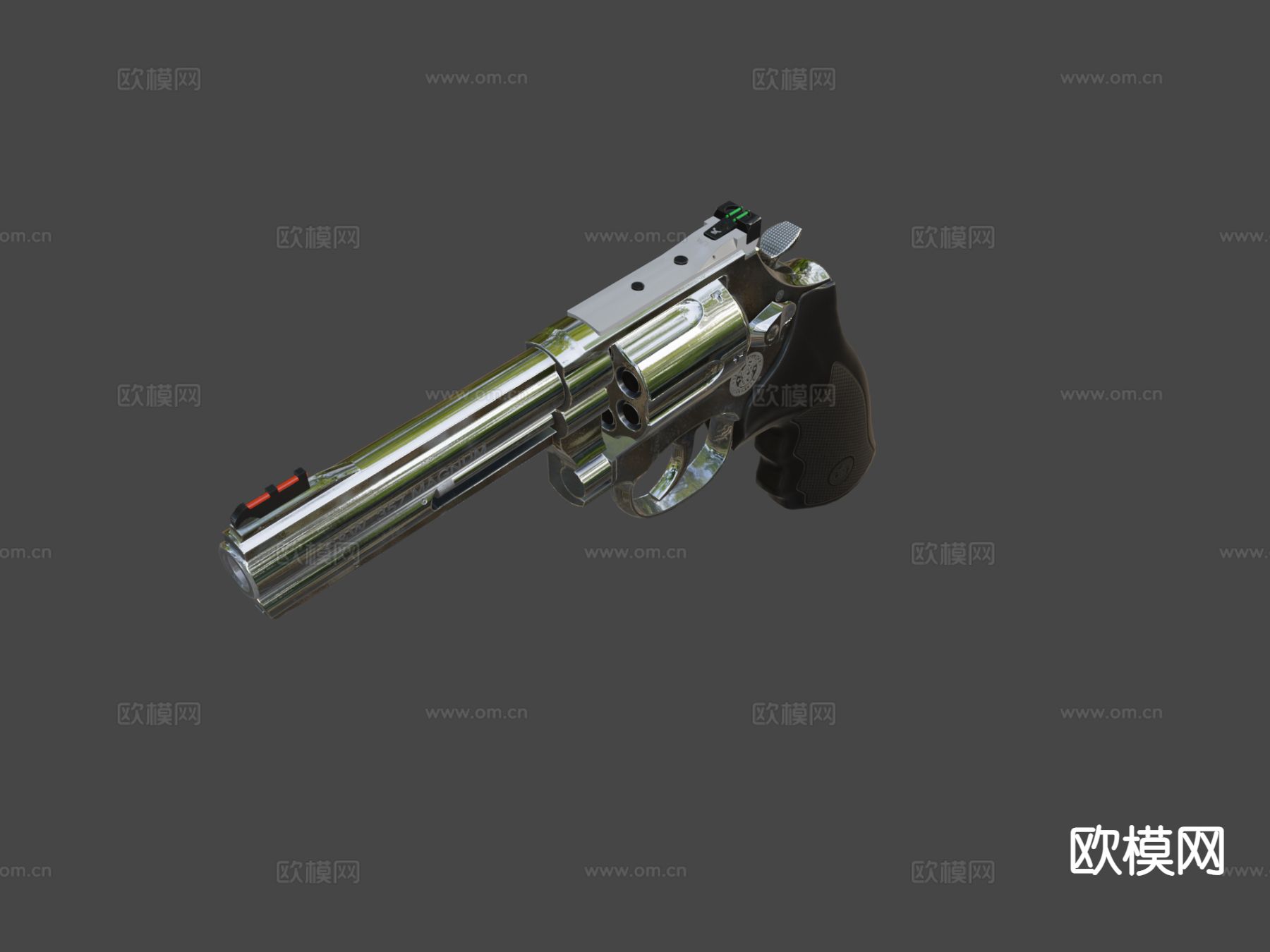 左轮手枪 枪支 枪械su模型下载（渲染图7）