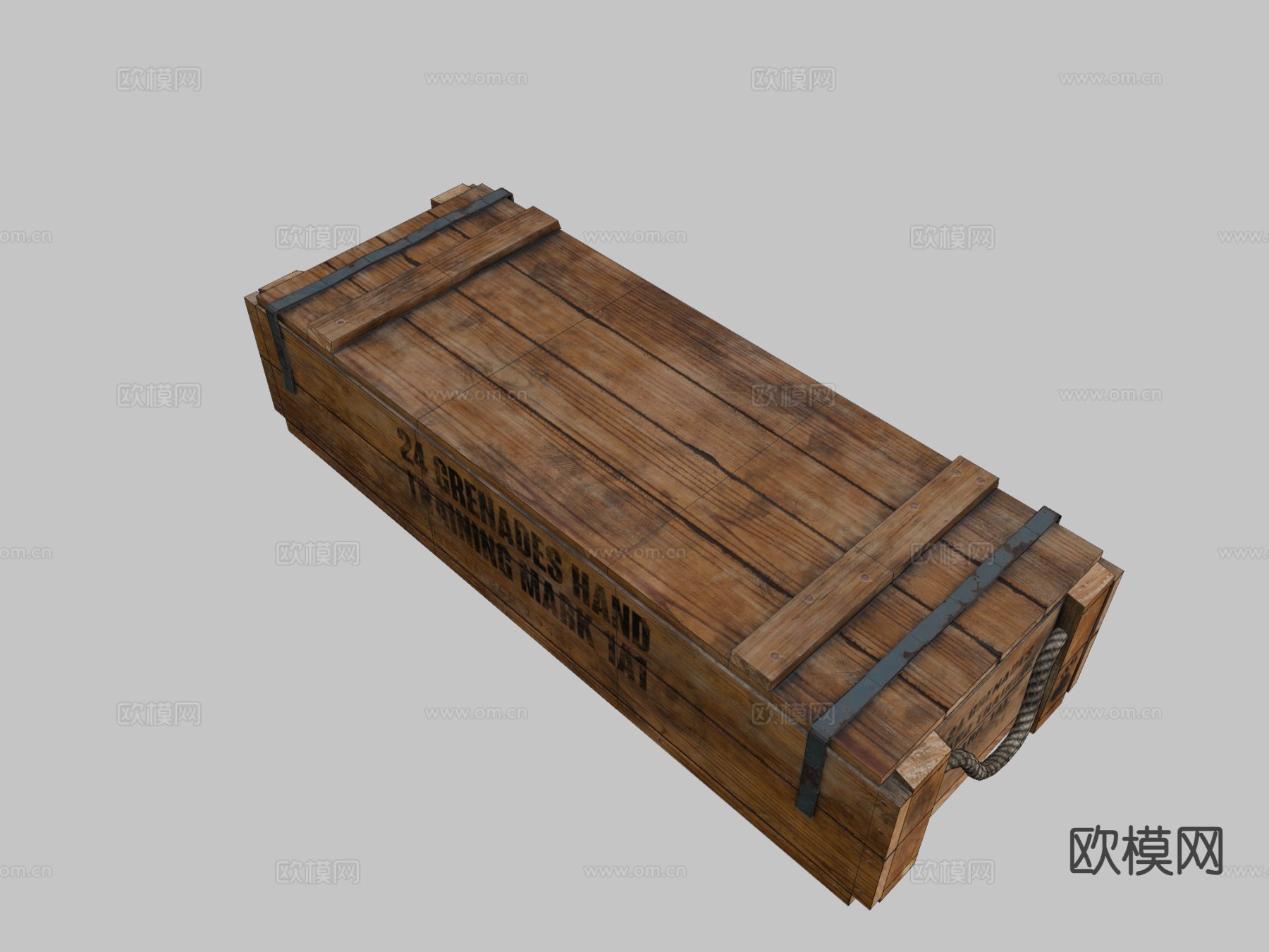 木箱 装备箱 子弹箱su模型下载（渲染图1）