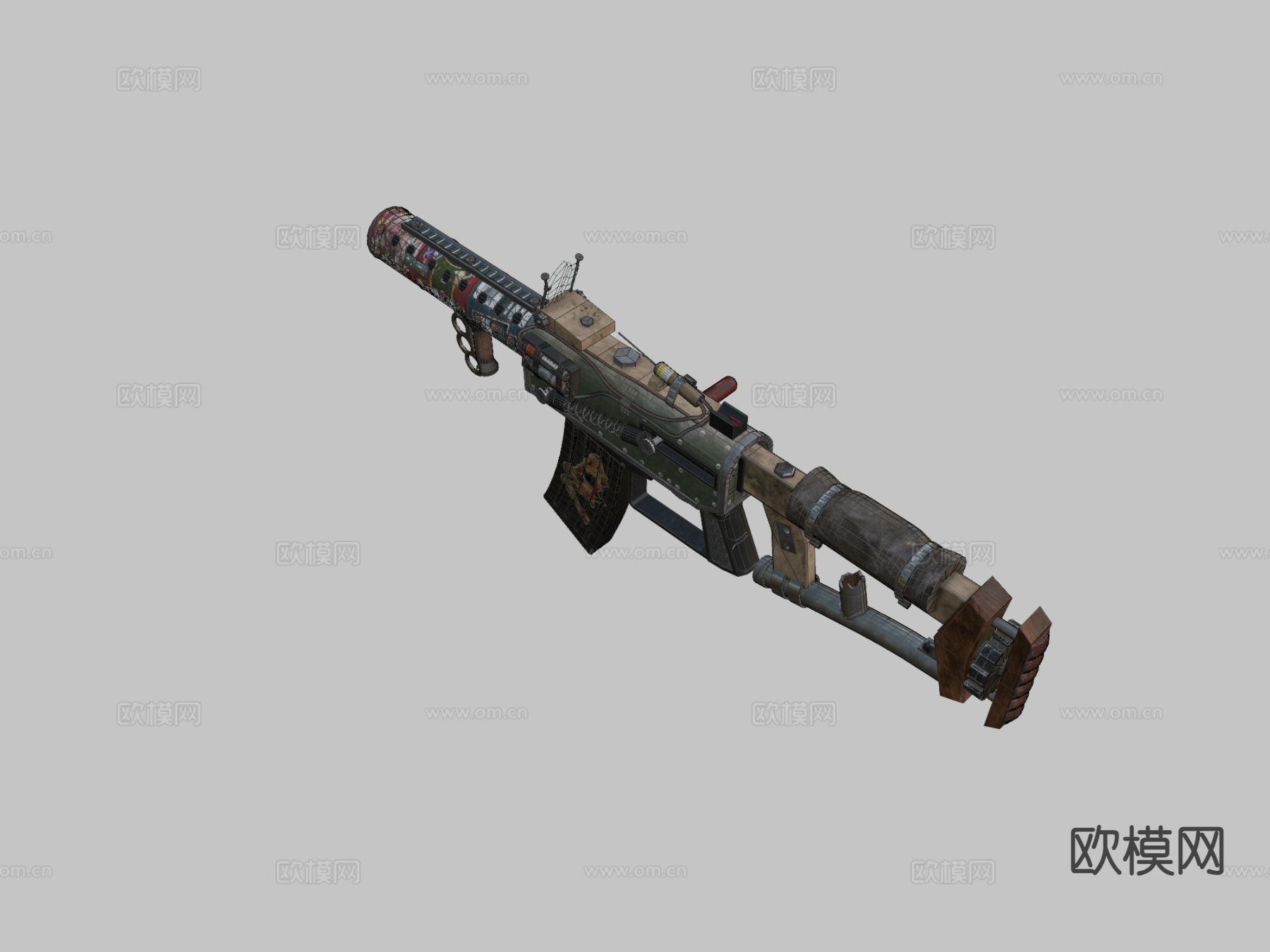 变种废品枪su模型下载（渲染图1）