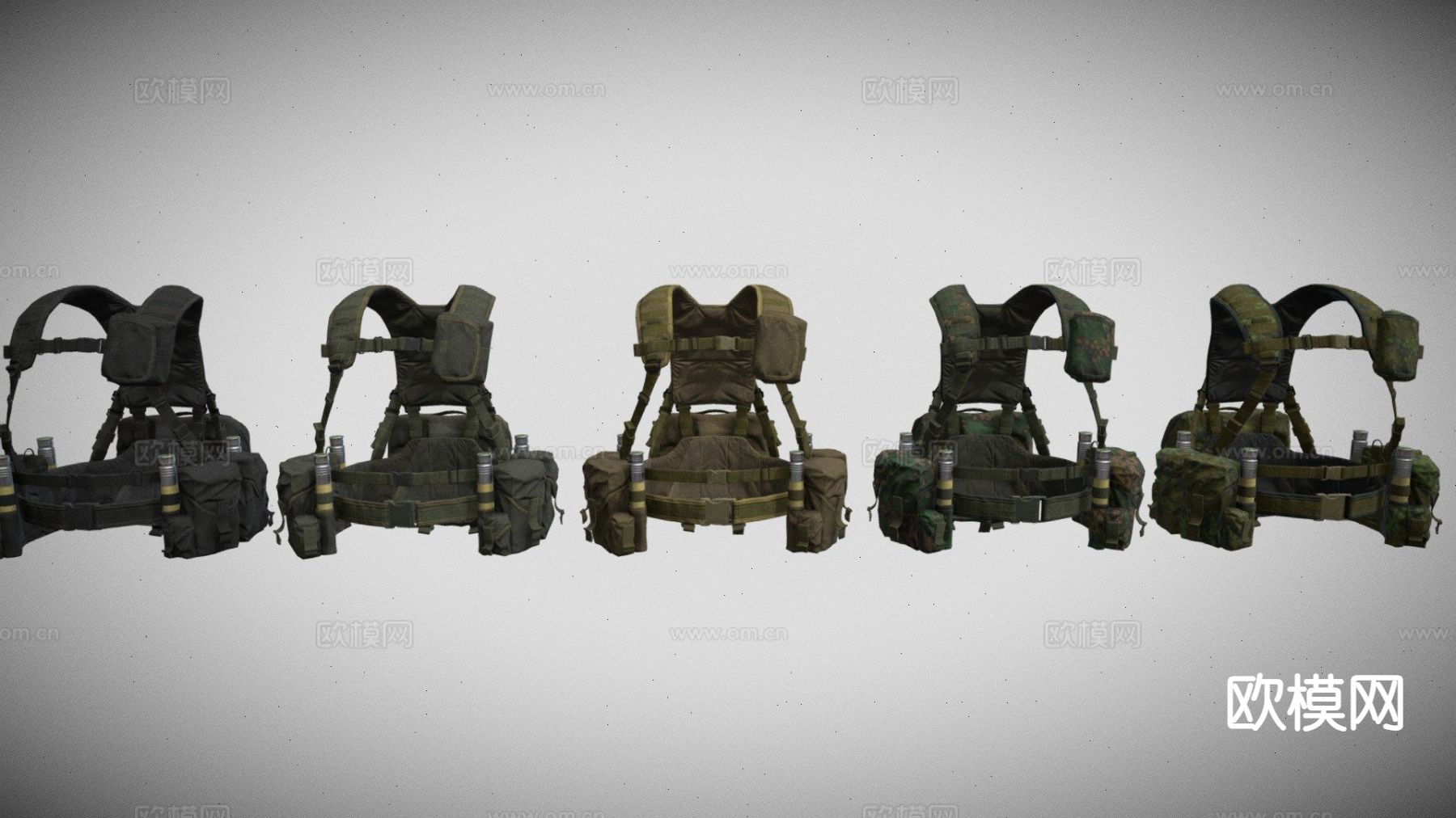 战术背心 防弹甲su模型下载（渲染图2）