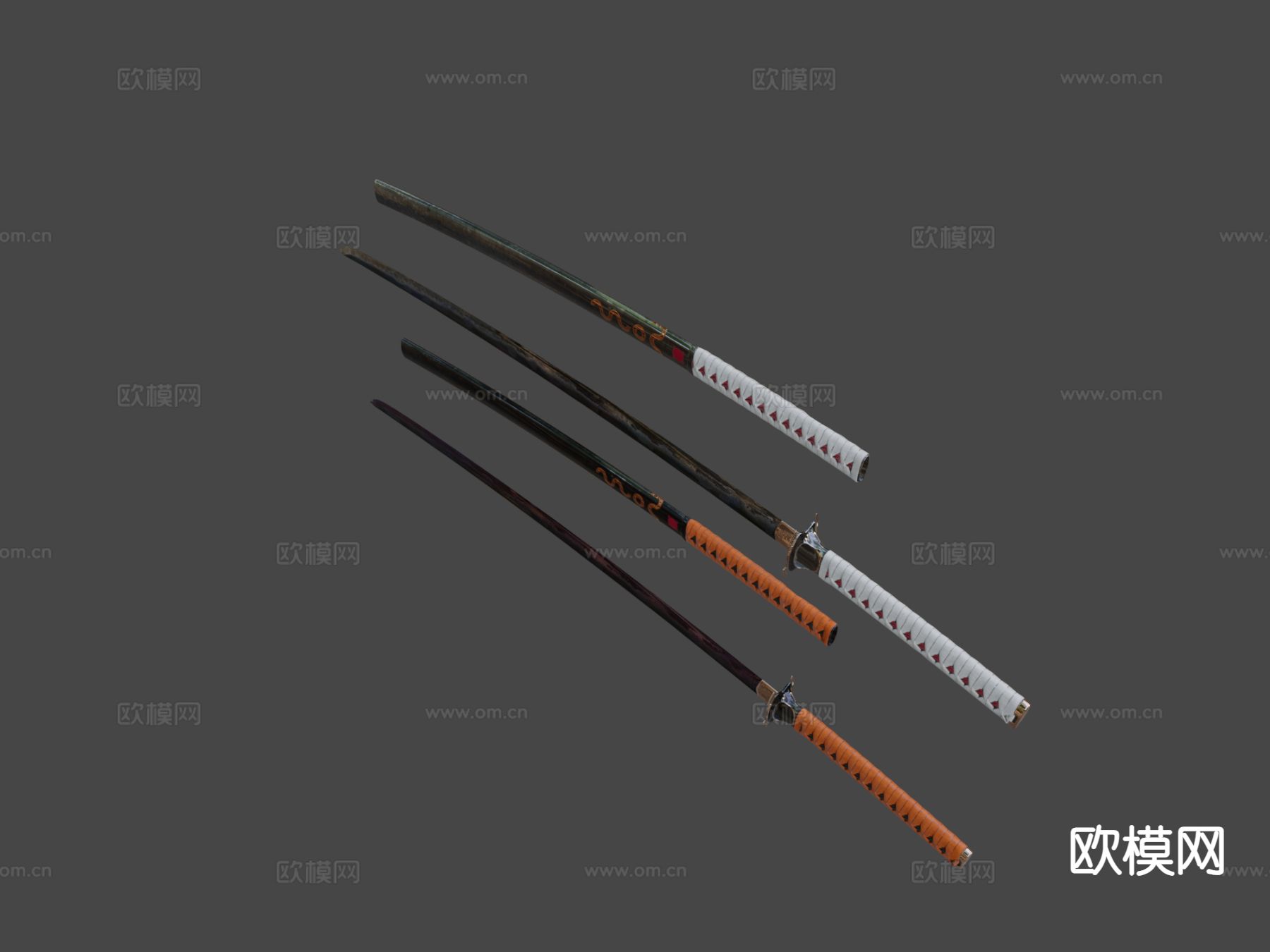 未来武士刀su模型下载（渲染图4）