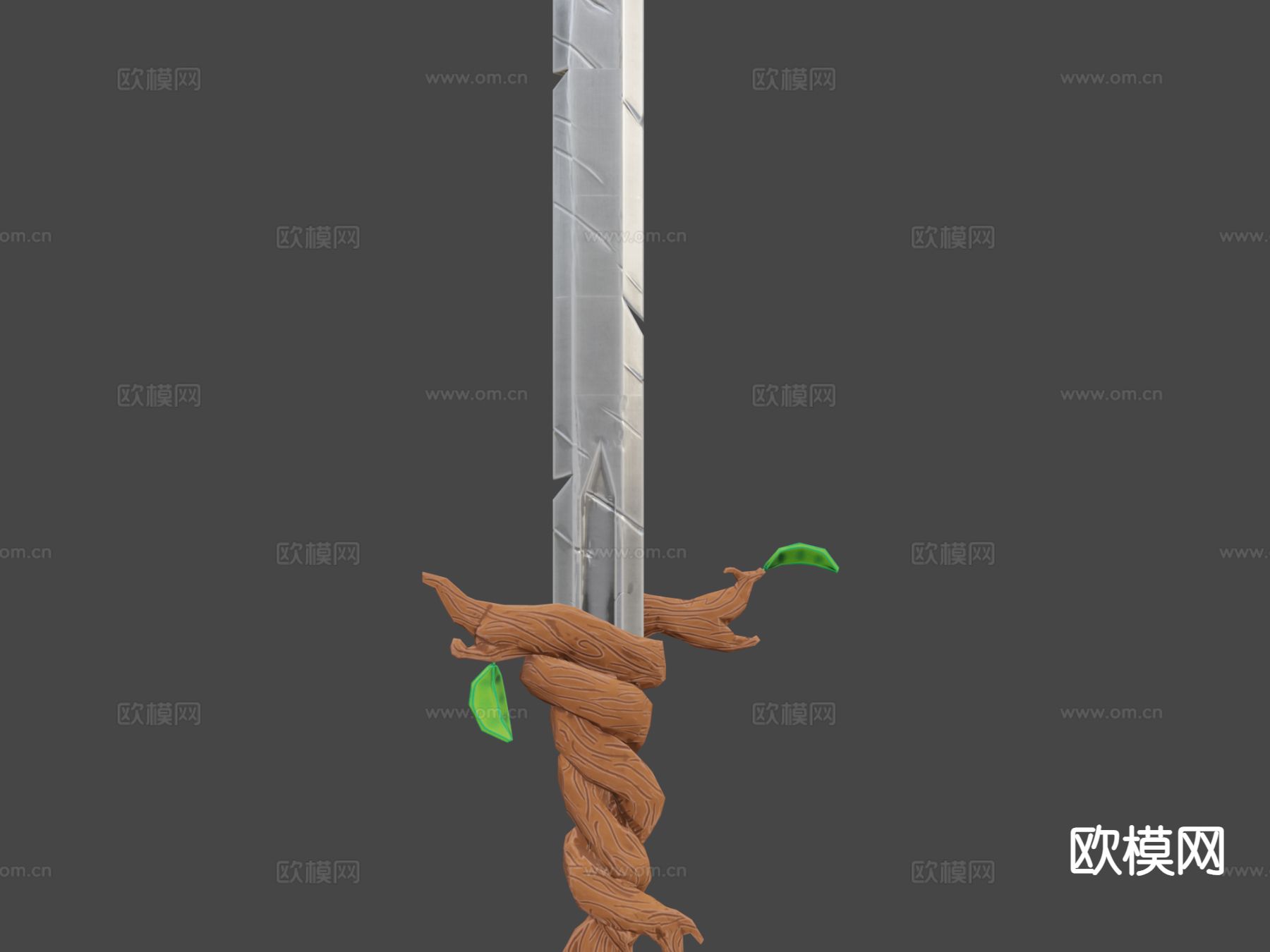 游戏卡通剑su模型下载（渲染图6）