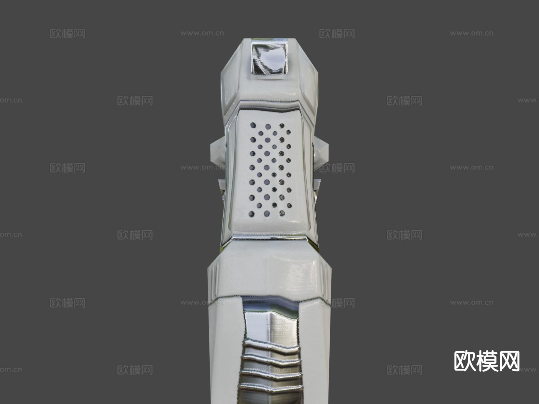 科幻简易手枪su模型下载（渲染图5）