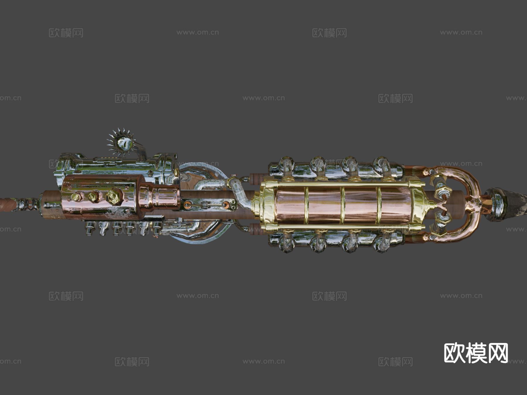 金块步枪su模型下载（渲染图7）