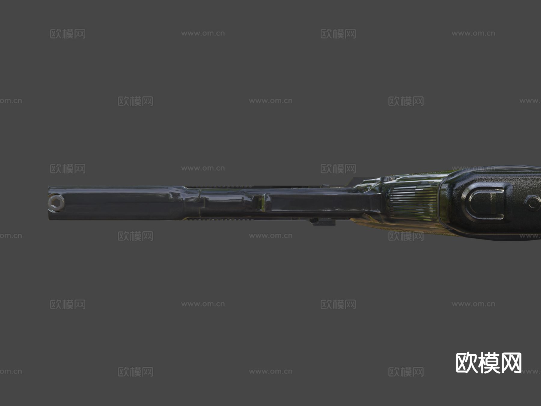 靶标手枪 枪支 枪械su模型下载（渲染图4）