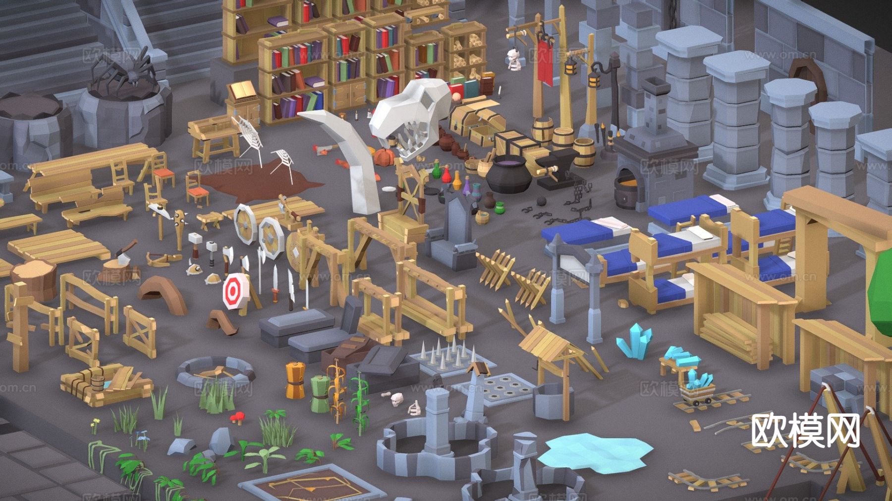 地下城包su模型下载（渲染图2）