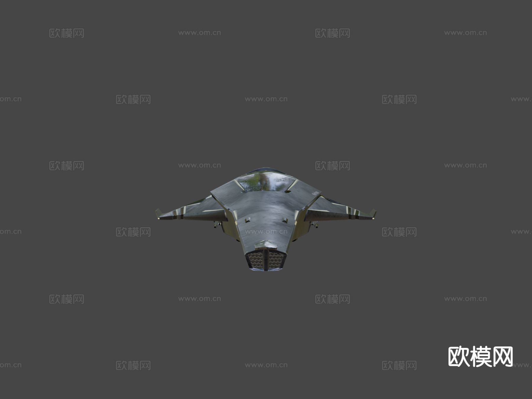 空间战斗机-天狼星su模型下载（渲染图6）