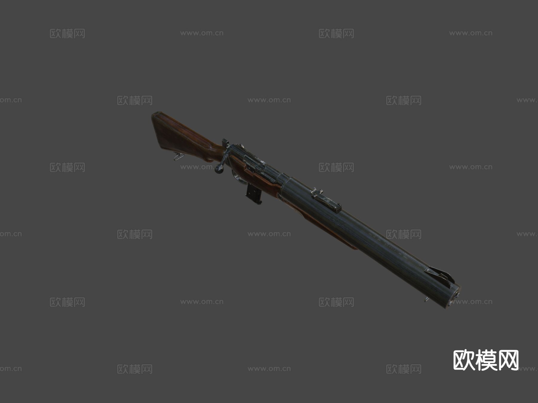 卡宾枪su模型下载（渲染图4）