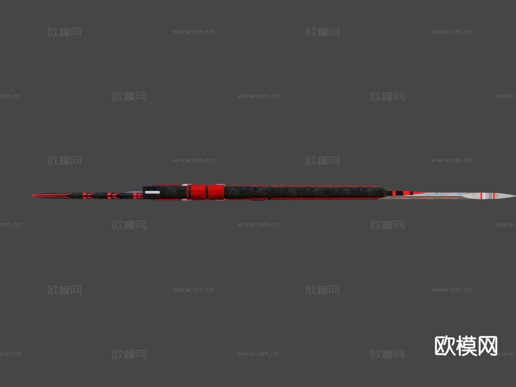 游戏刀具 刀剑 弯刀su模型下载（渲染图6）