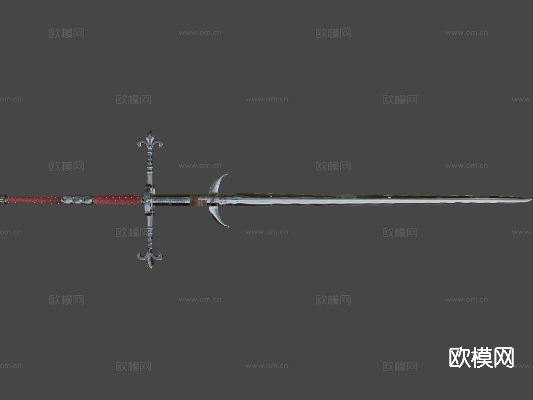 双手剑su模型下载（渲染图7）
