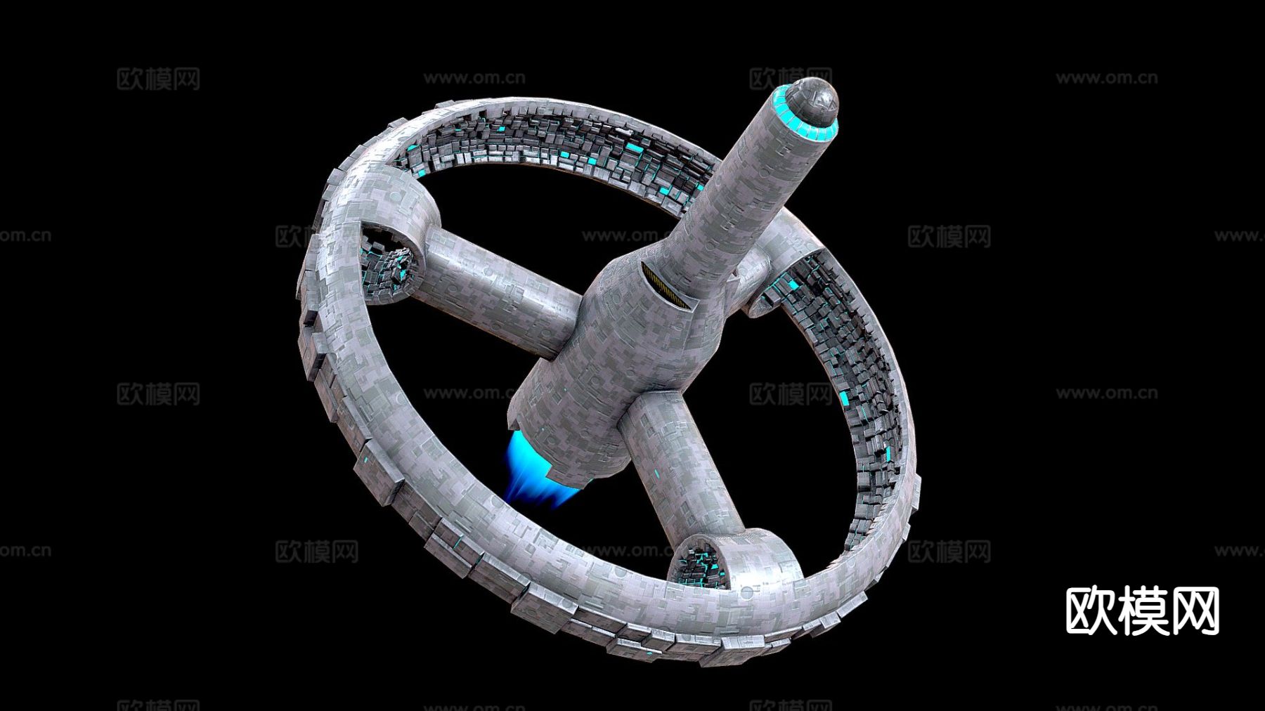 太空站su模型下载（渲染图2）