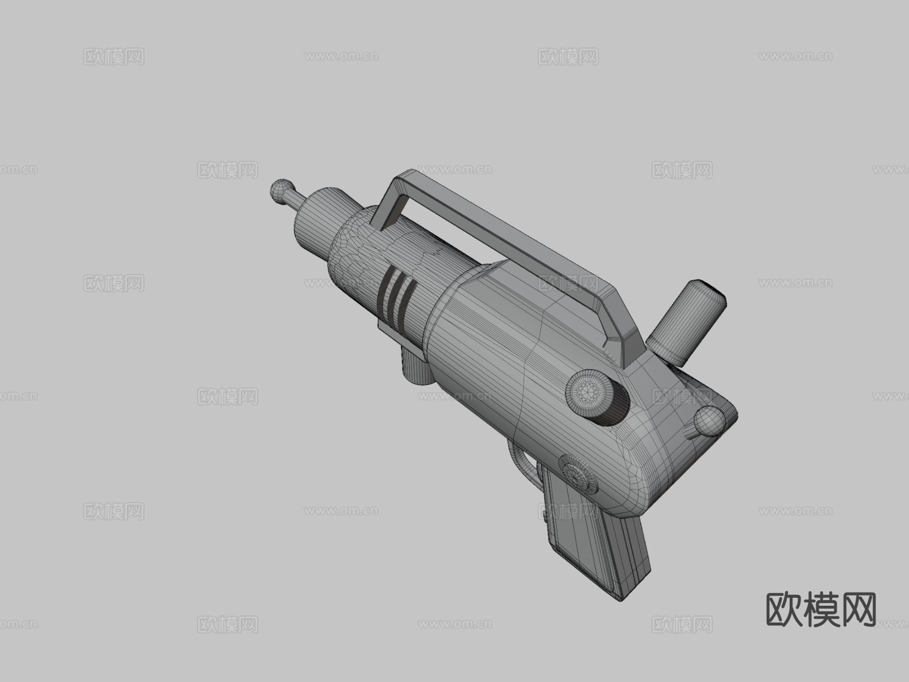 复古枪su模型下载（渲染图3）