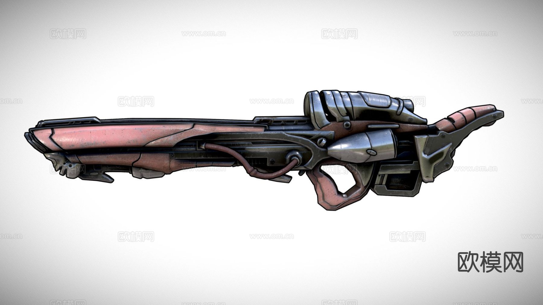科幻温彻斯特枪su模型下载（渲染图2）