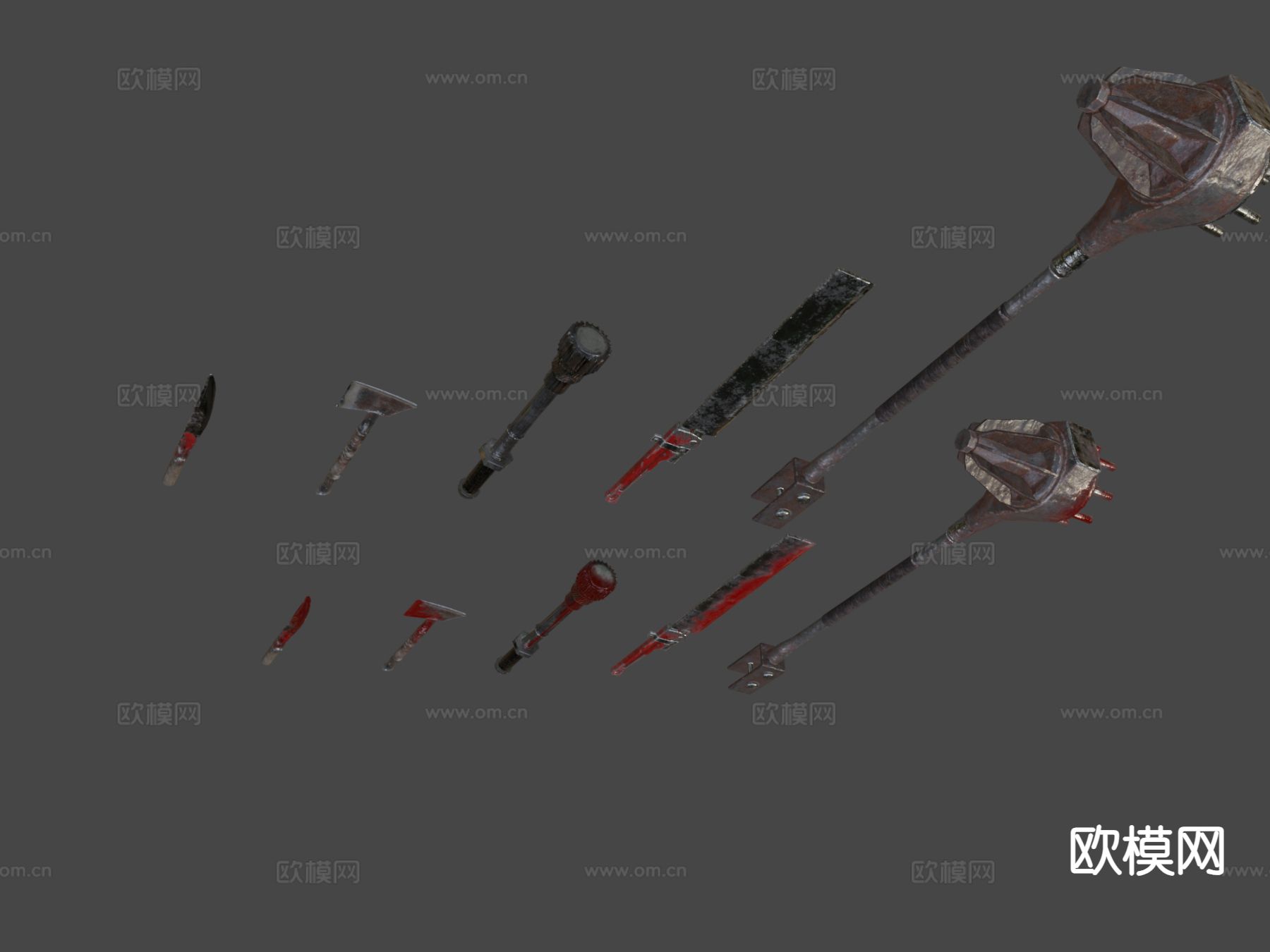 废品武器su模型下载（渲染图4）