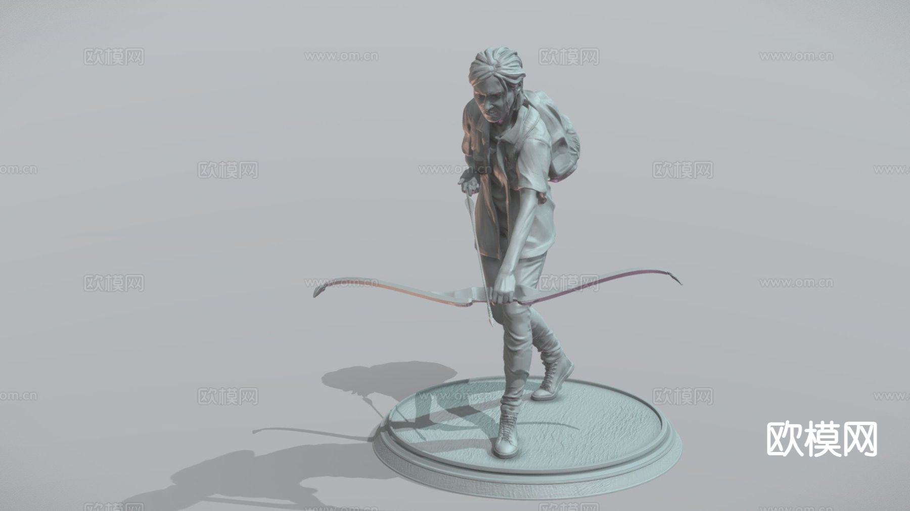 Ellie- 石膏雕像 人物雕塑su模型下载（渲染图6）
