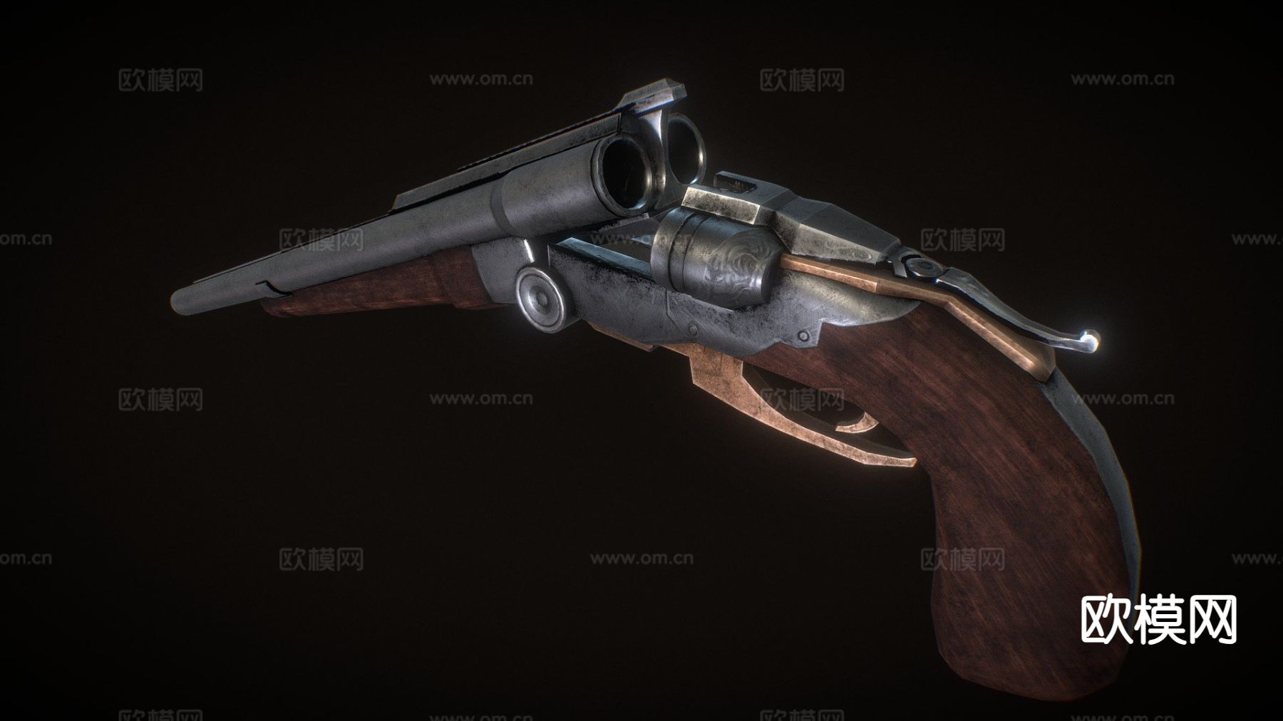 超级霰弹枪 枪支 枪械su模型下载（渲染图2）