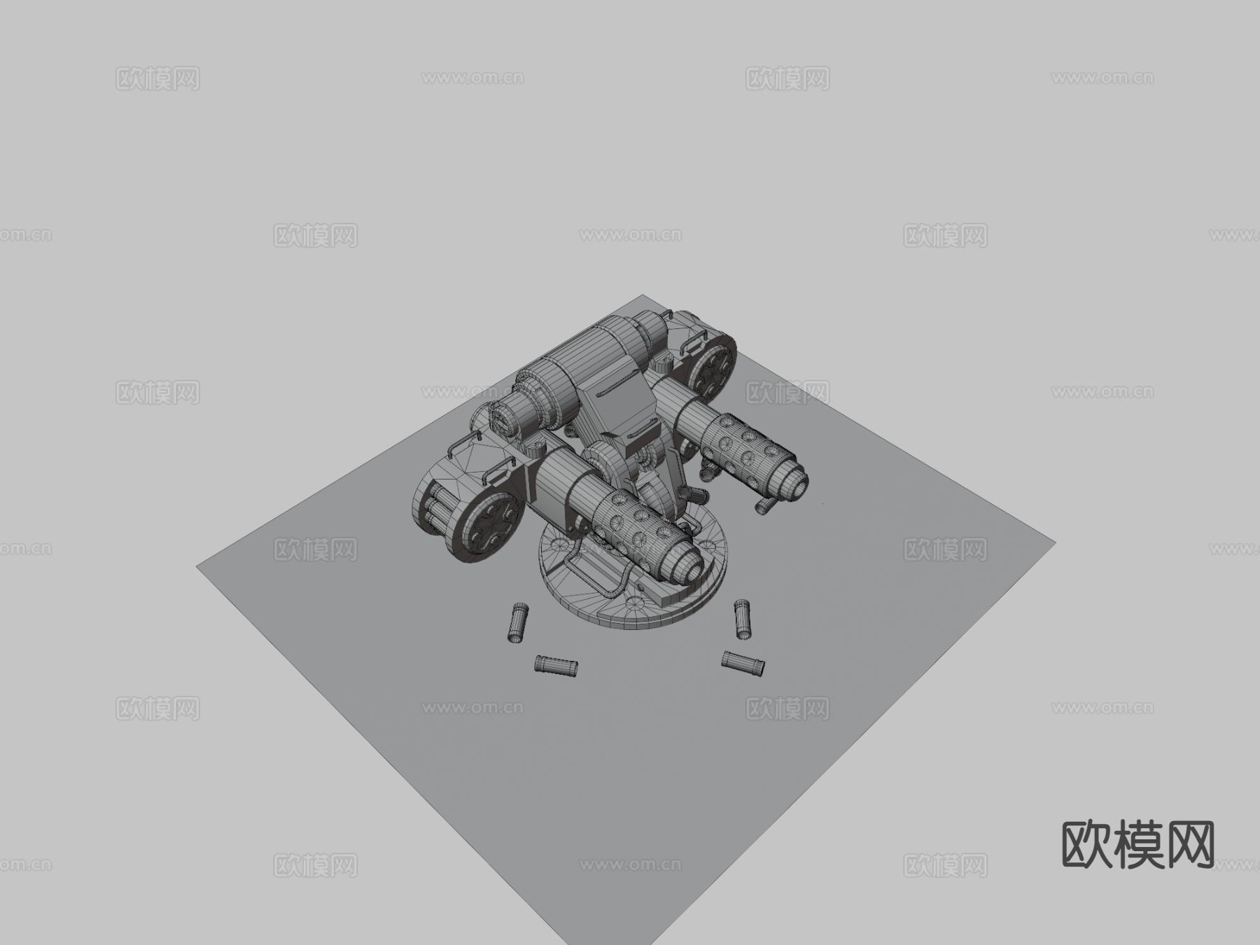 炮塔su模型下载（渲染图3）