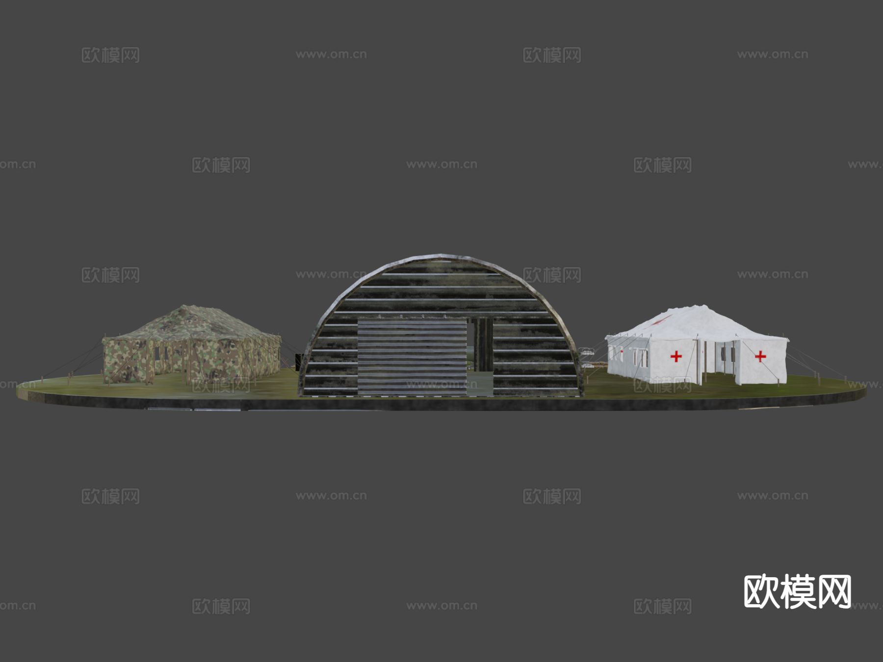 军事基地包su模型下载（渲染图6）
