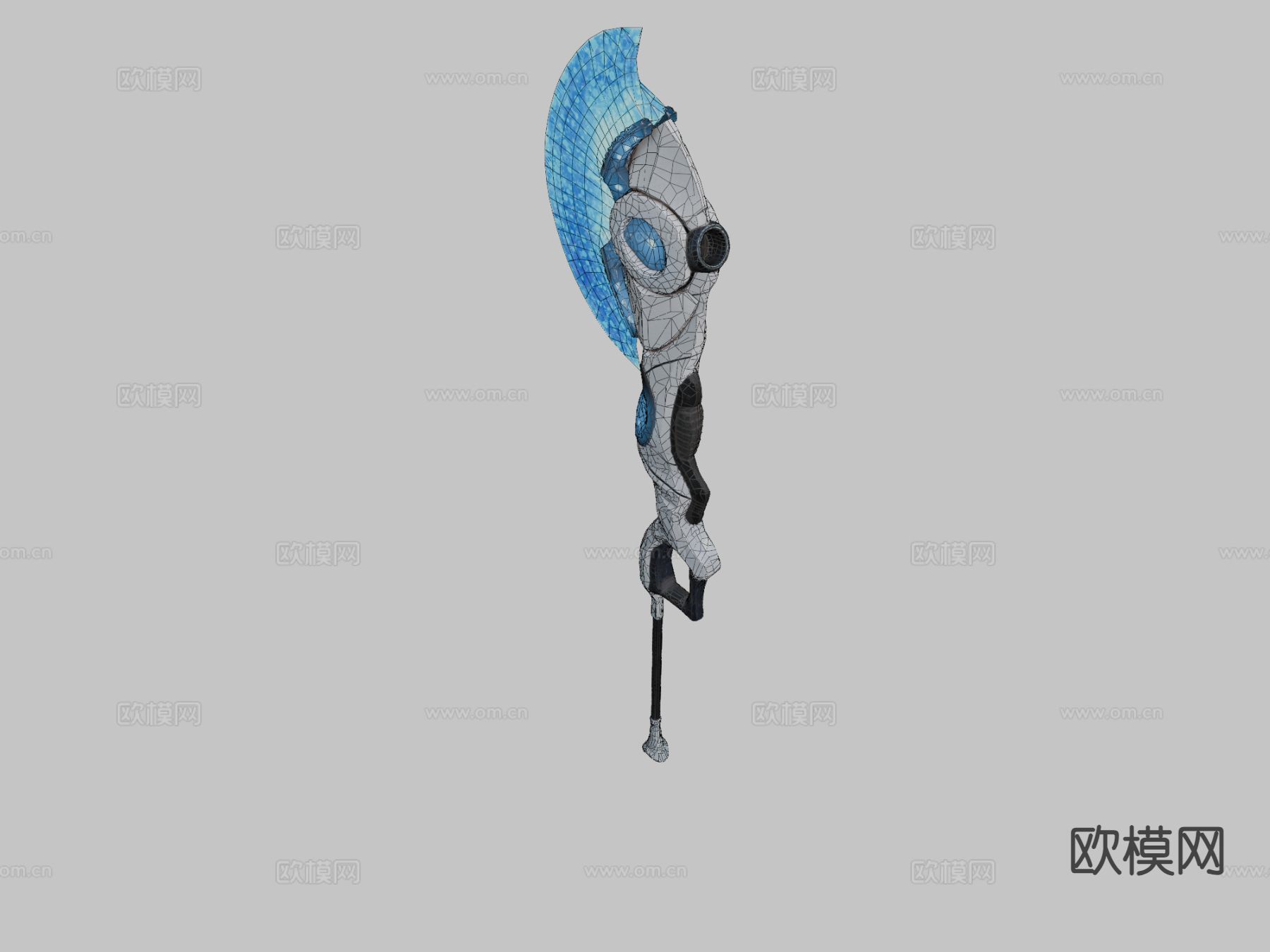 等离子巨斧su模型下载（渲染图1）