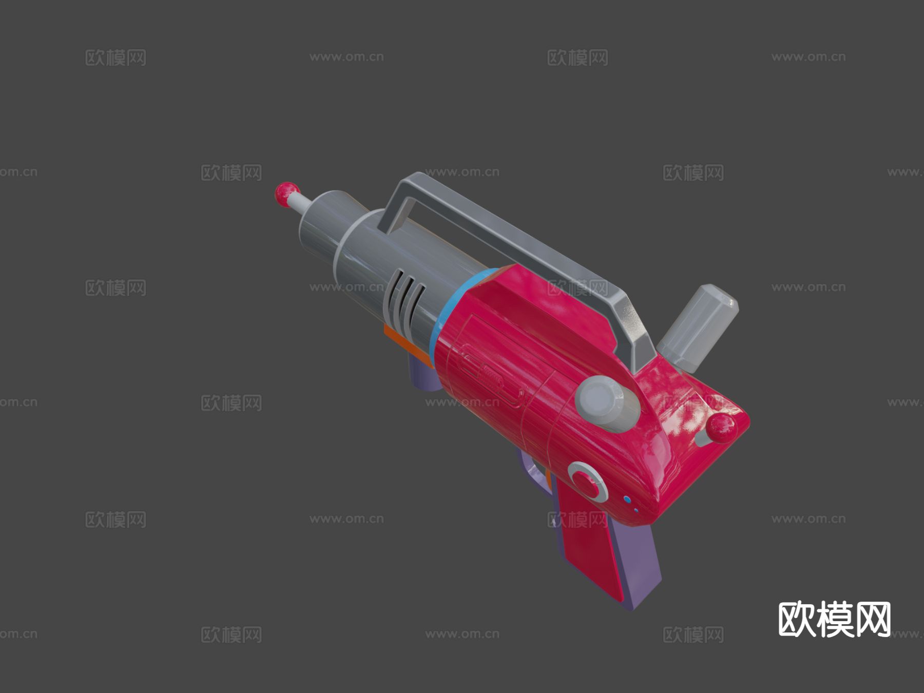 复古枪su模型下载（渲染图4）