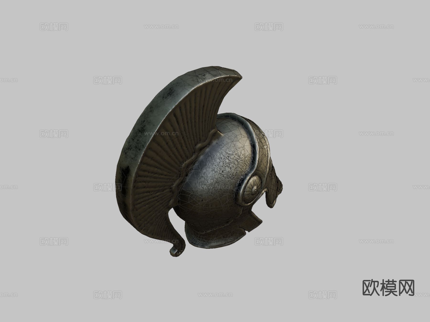 罗马士兵头盔su模型下载（渲染图1）