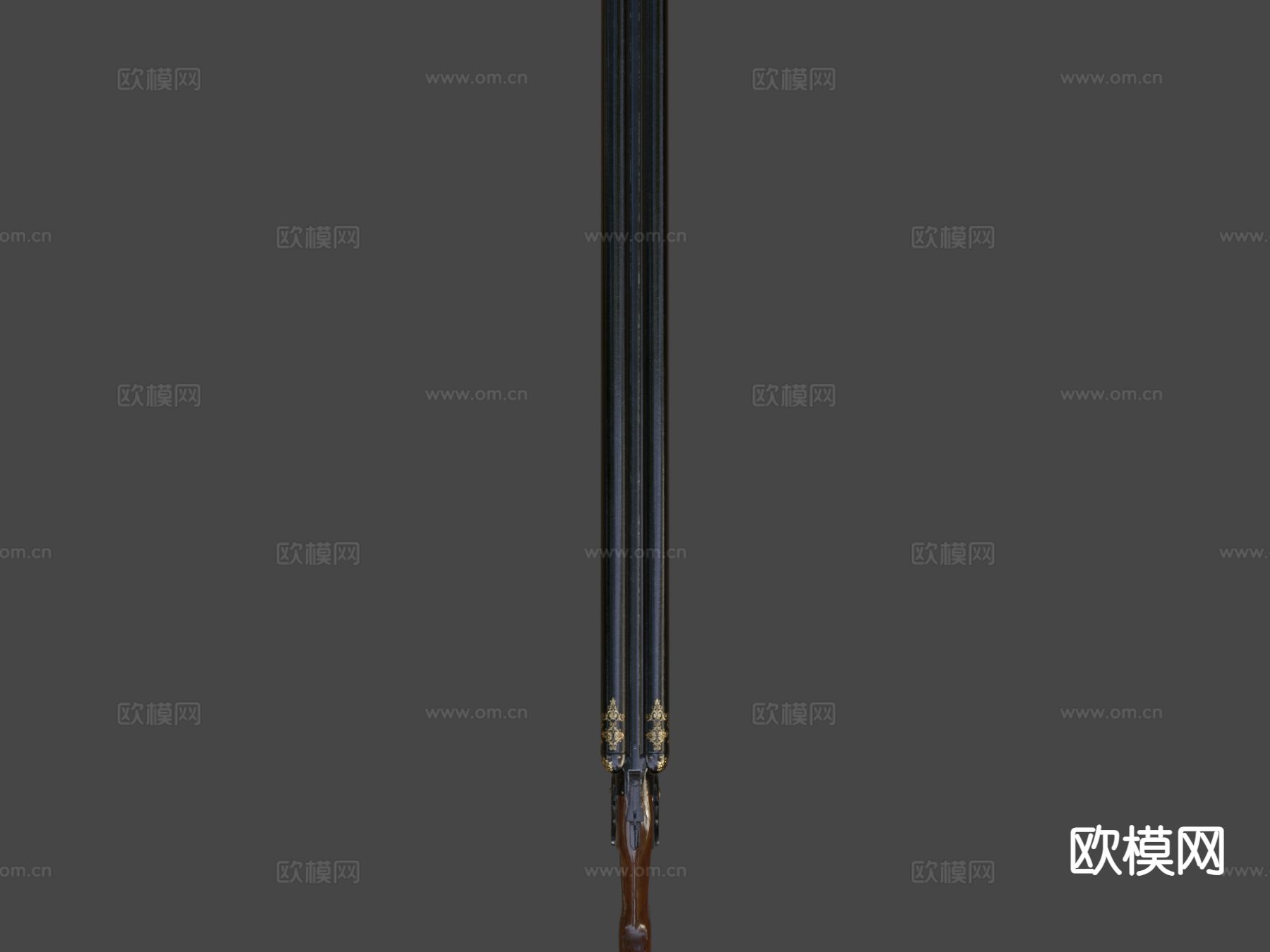 双管霰弹枪 枪支 枪械su模型下载（渲染图7）