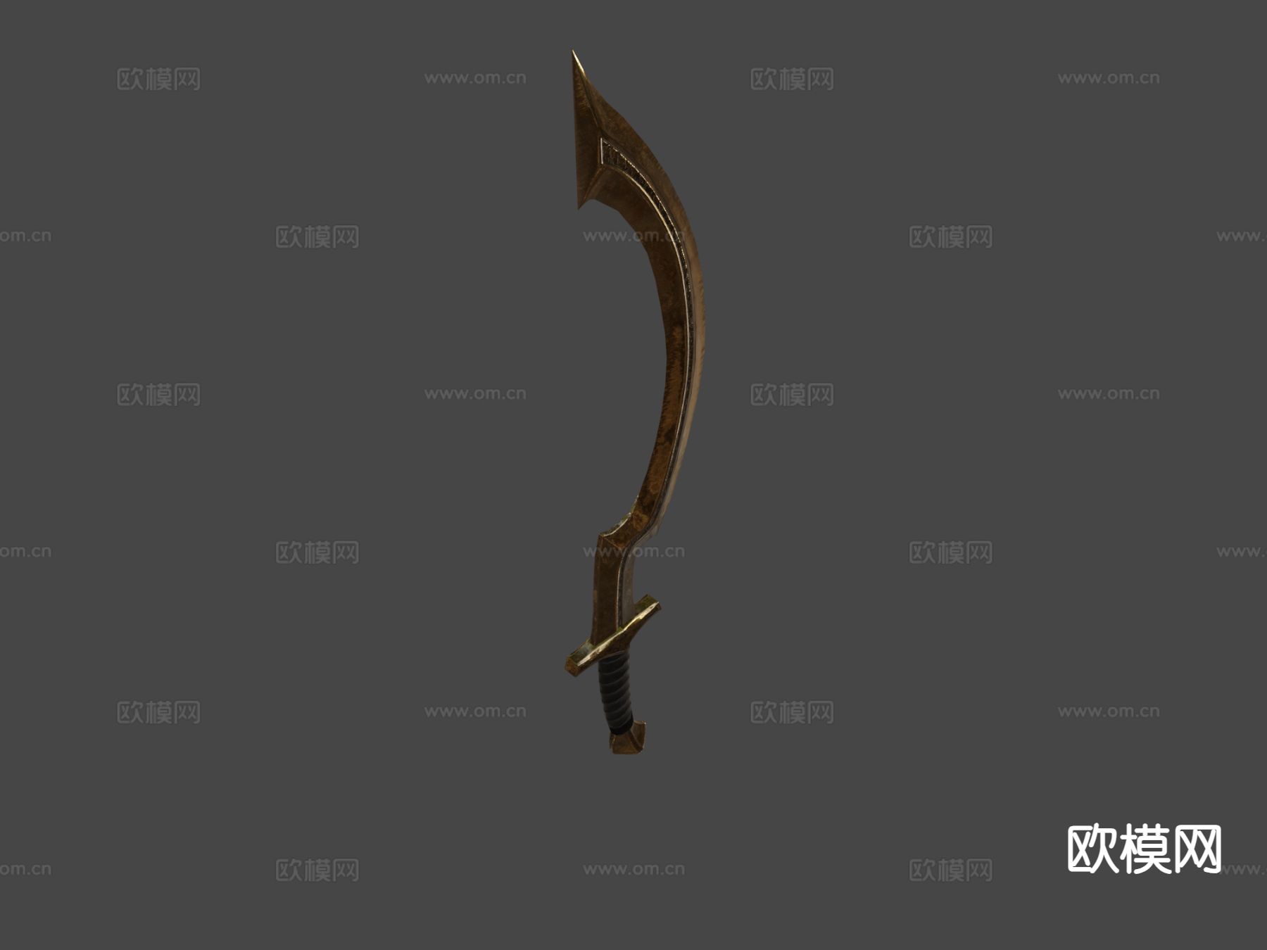 埃及月牙刀-青铜版su模型下载（渲染图4）