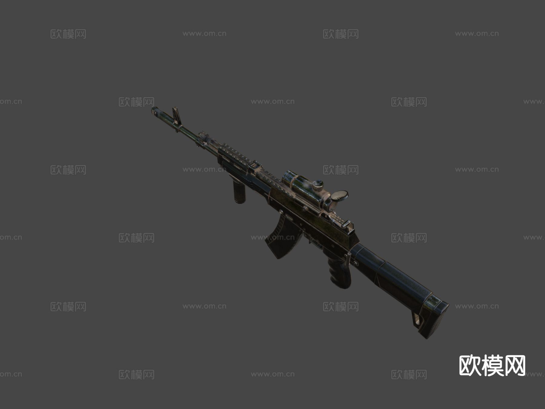狙击步枪 枪支 枪械su模型下载（渲染图5）