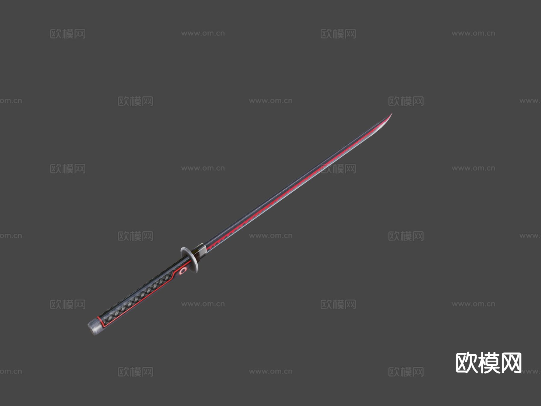 武士刀-血影剑su模型下载（渲染图4）