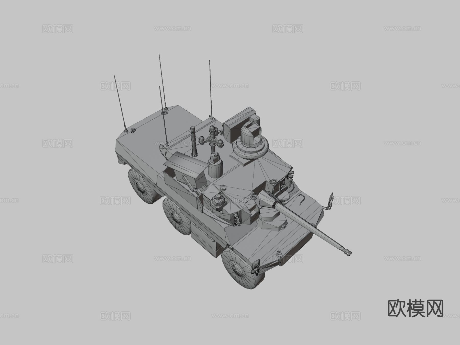美洲虎坦克su模型下载（渲染图3）