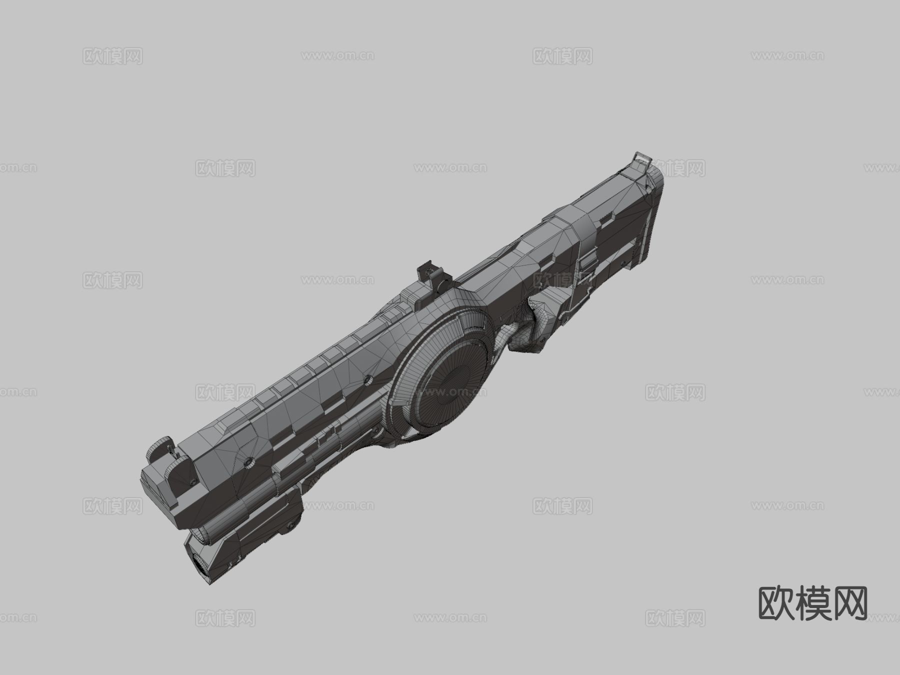 爆发加农炮su模型下载（渲染图1）