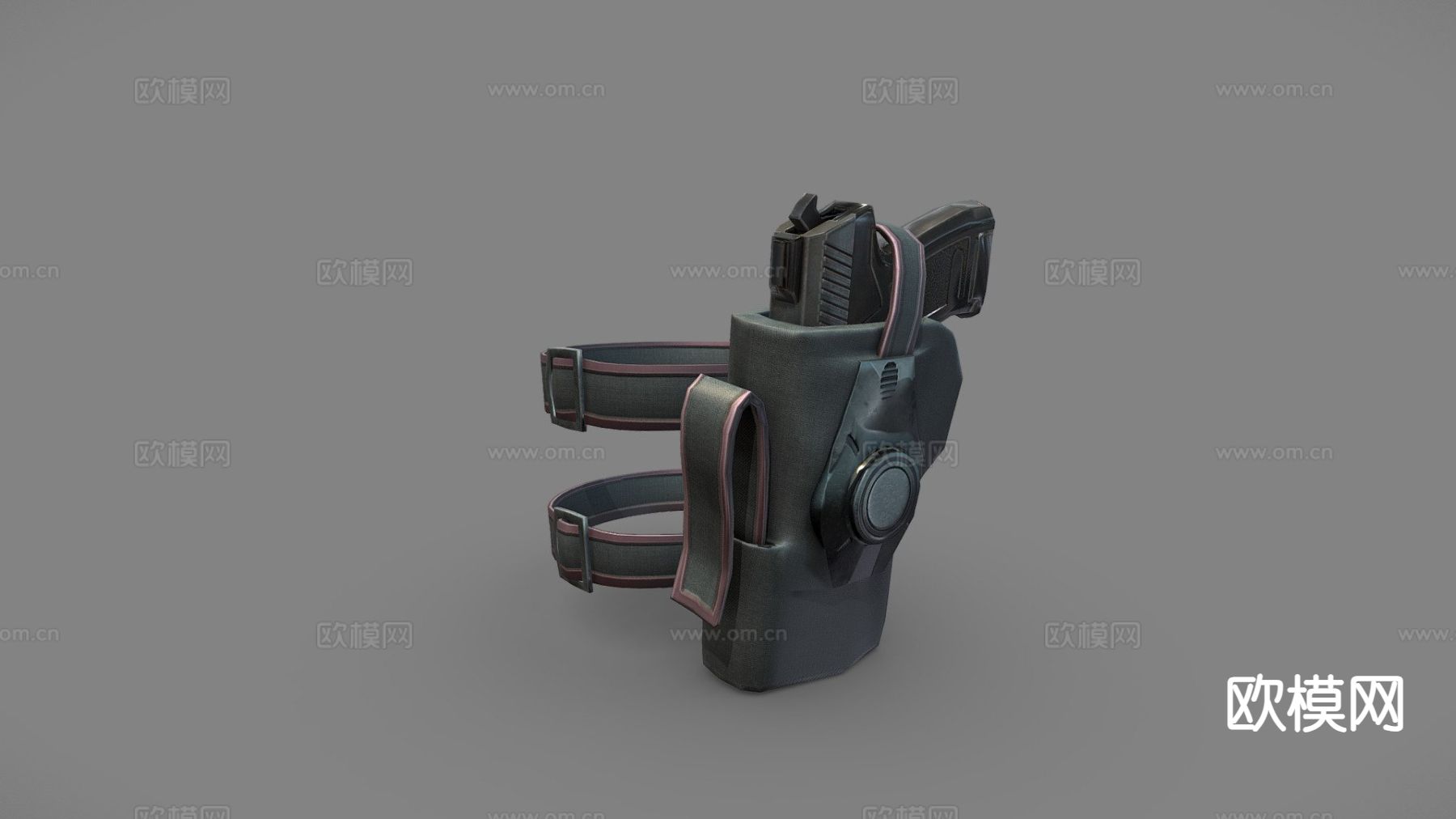 手枪 枪支 枪械su模型下载（渲染图2）