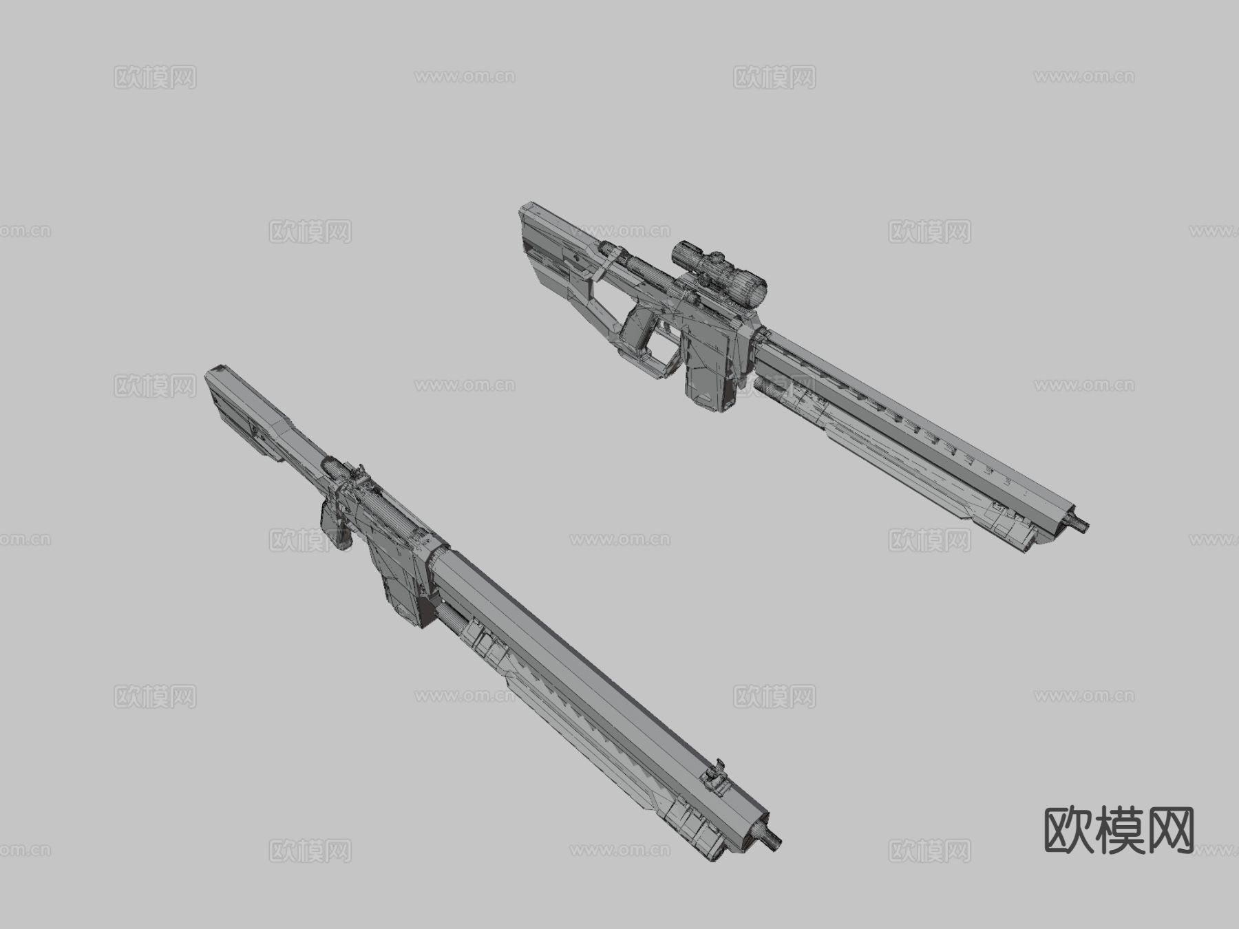 ARS12 狙击步枪 枪支 枪械su模型下载（渲染图3）