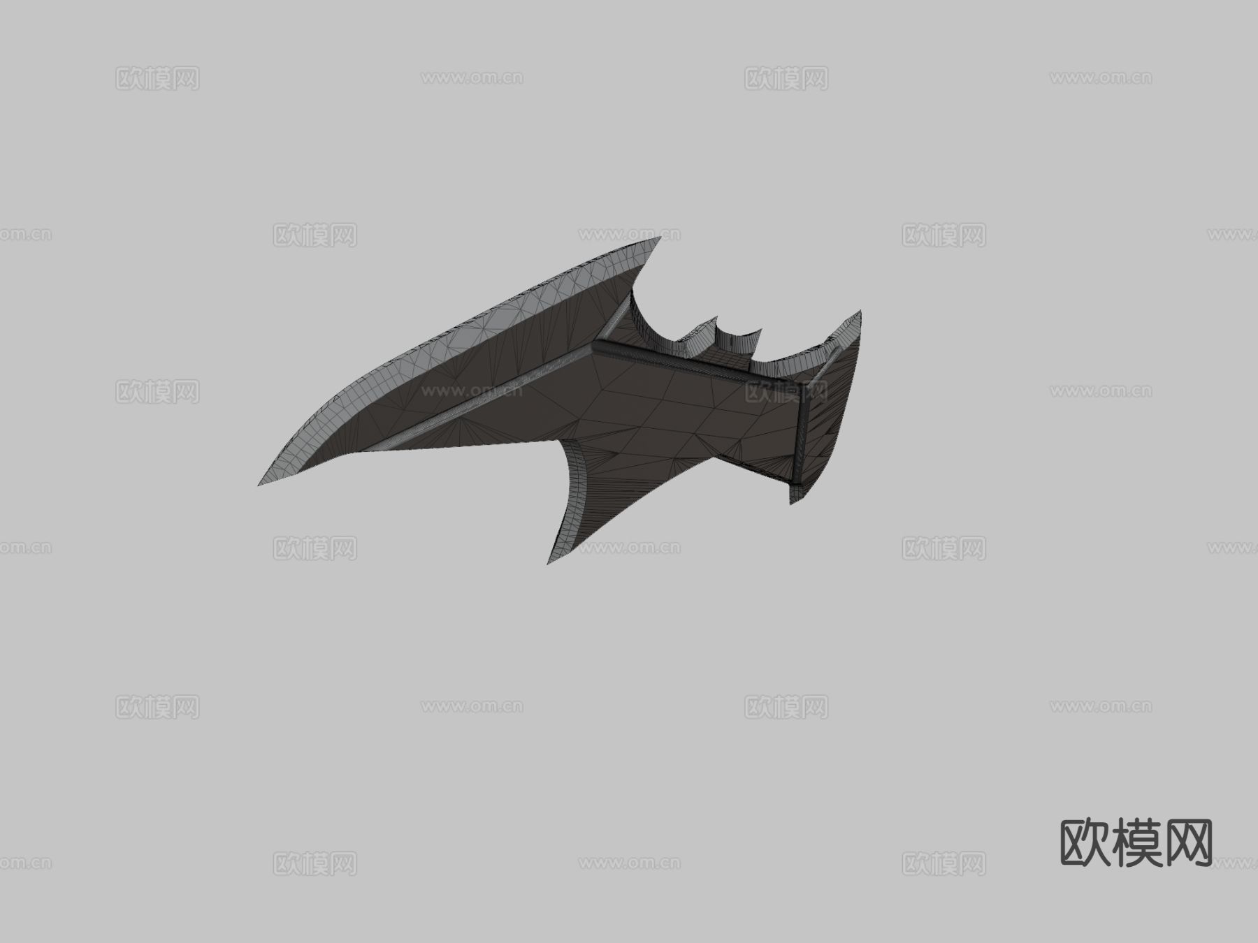 蝙蝠侠的飞镖su模型下载（渲染图4）