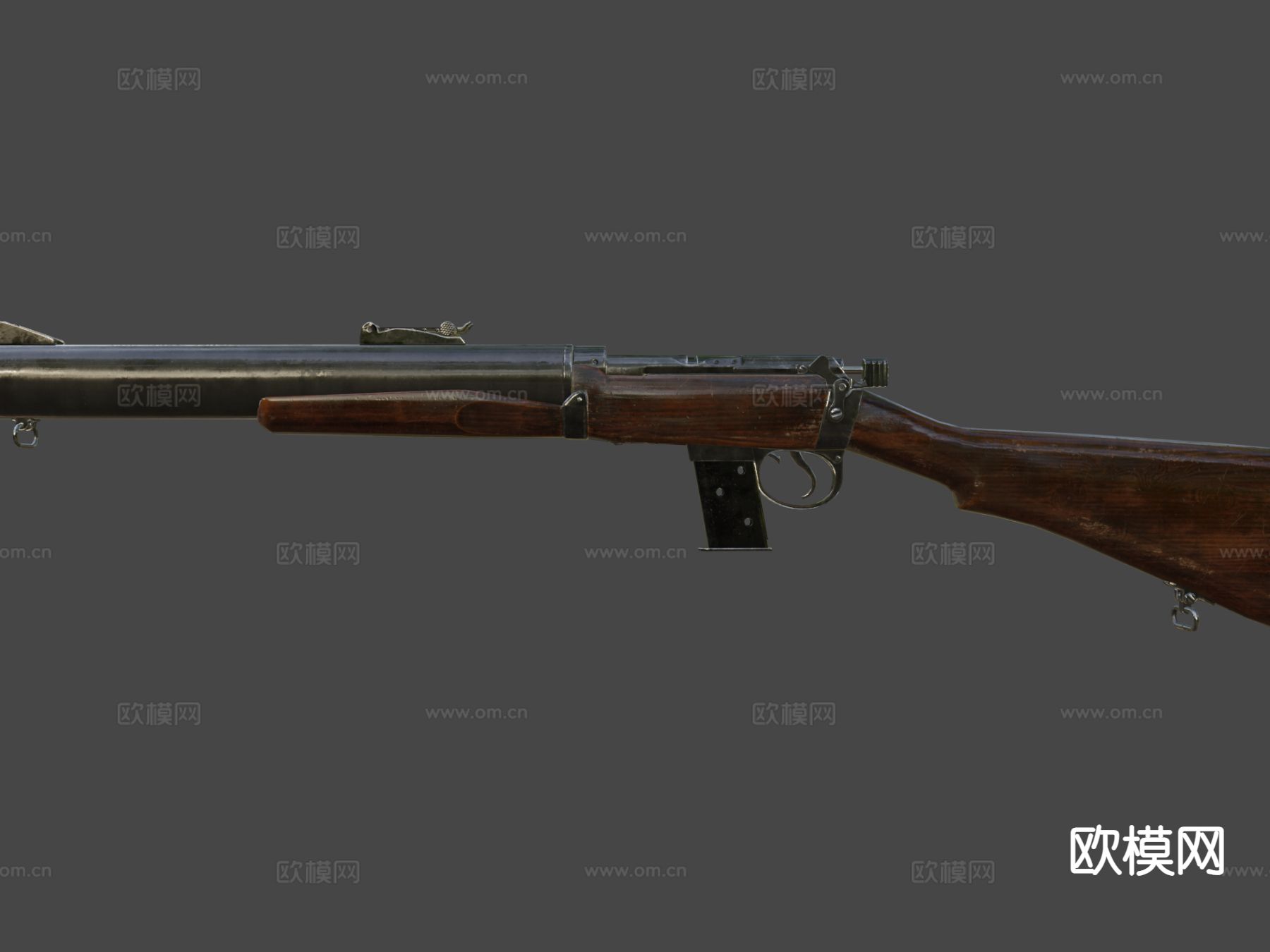 卡宾枪su模型下载（渲染图6）