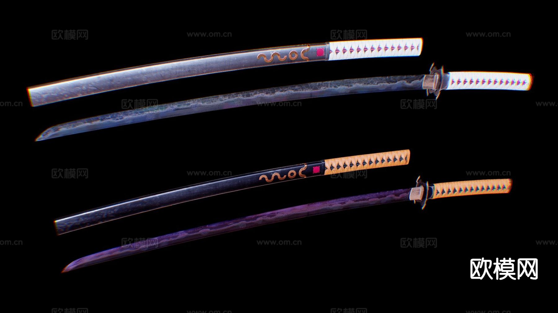 未来武士刀su模型下载（渲染图2）