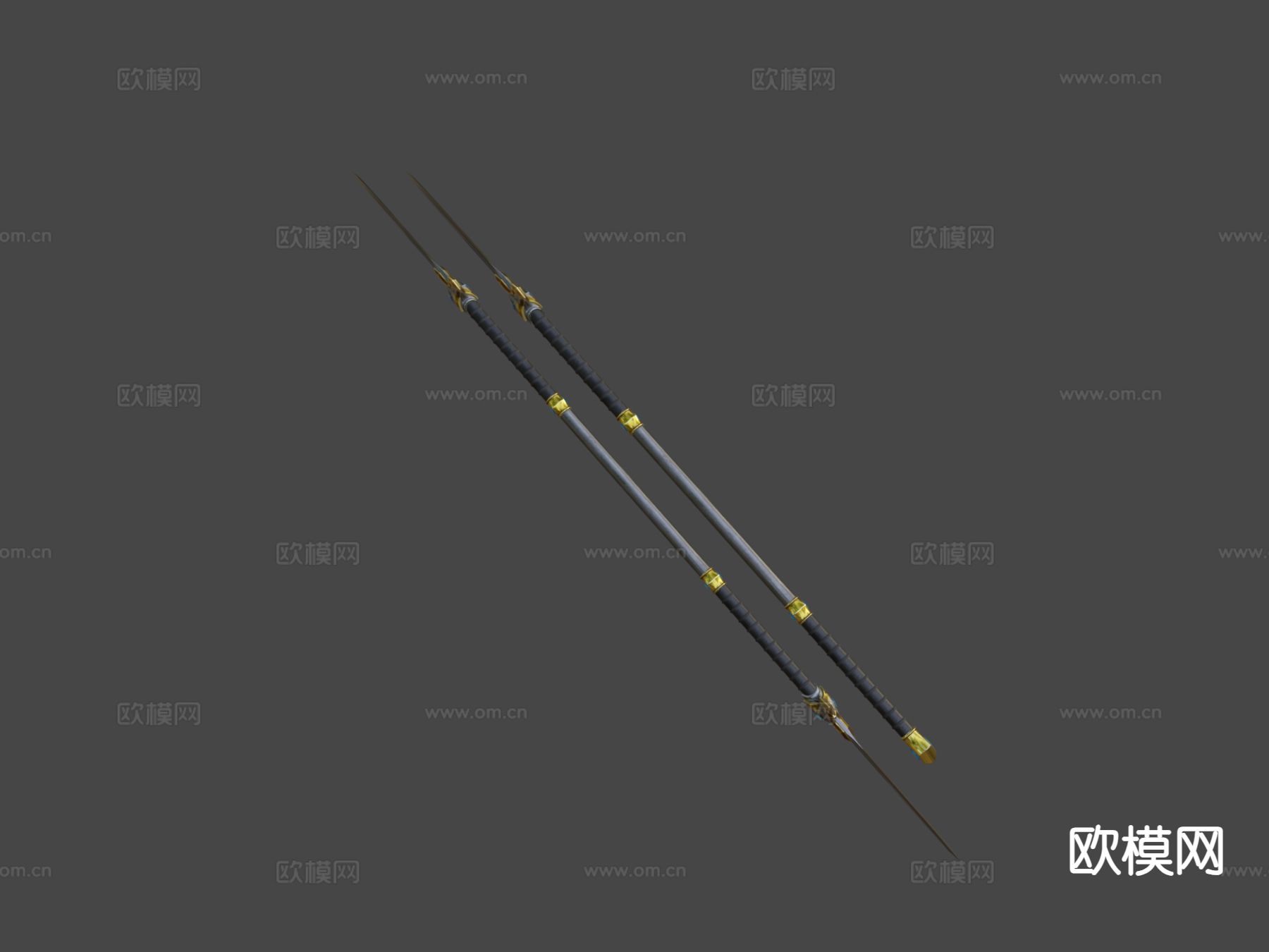 矛和戟su模型下载（渲染图6）