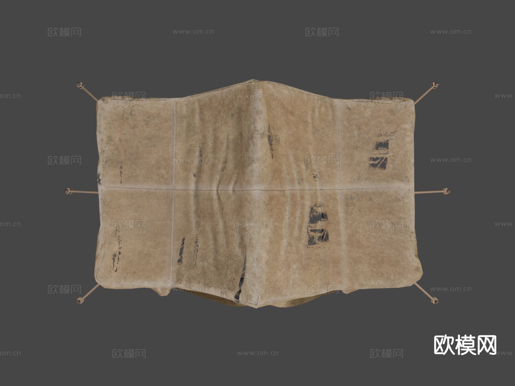 中世纪帐篷su模型下载（渲染图6）