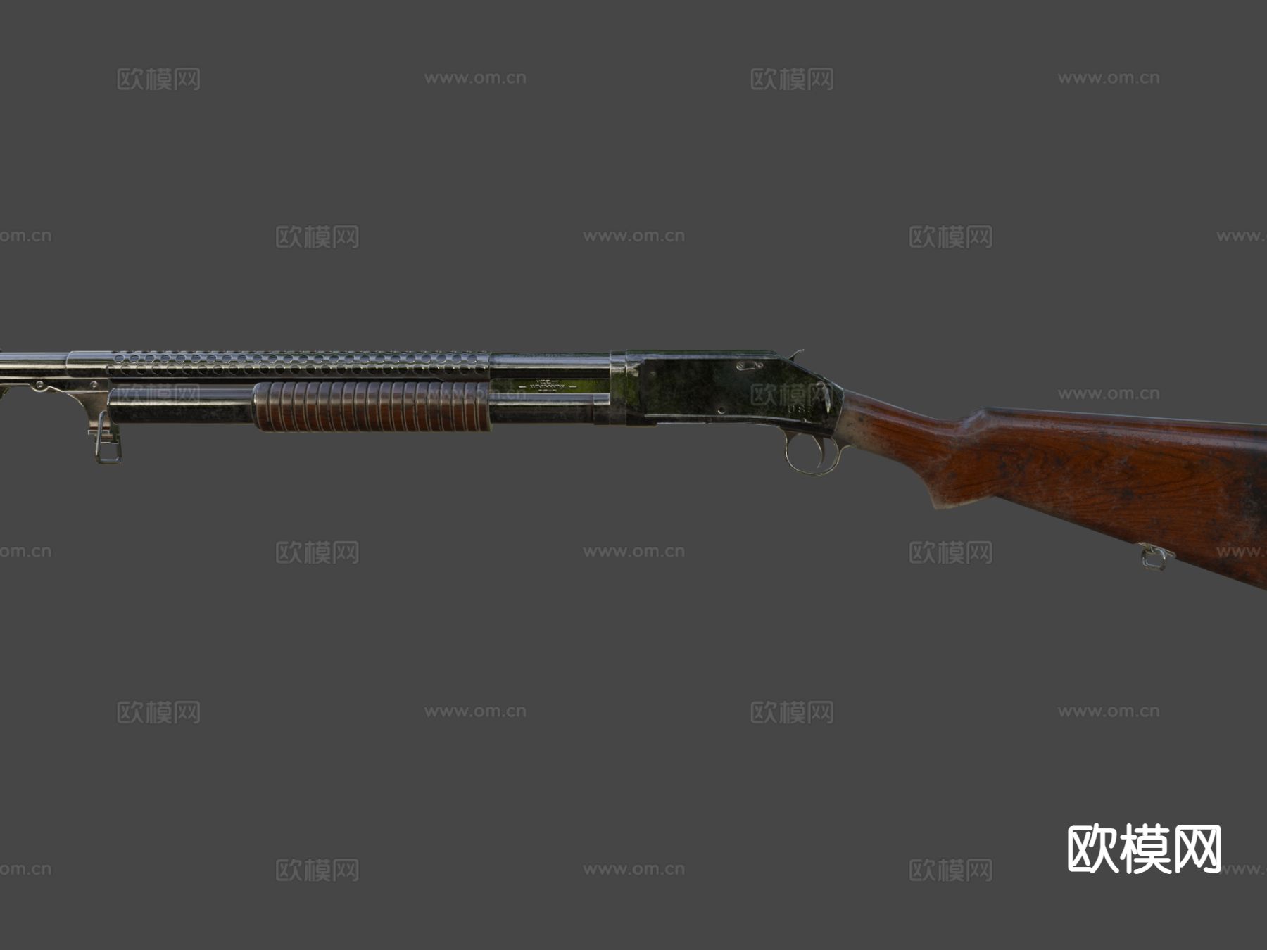 霰弹枪 枪支 枪械su模型下载（渲染图6）