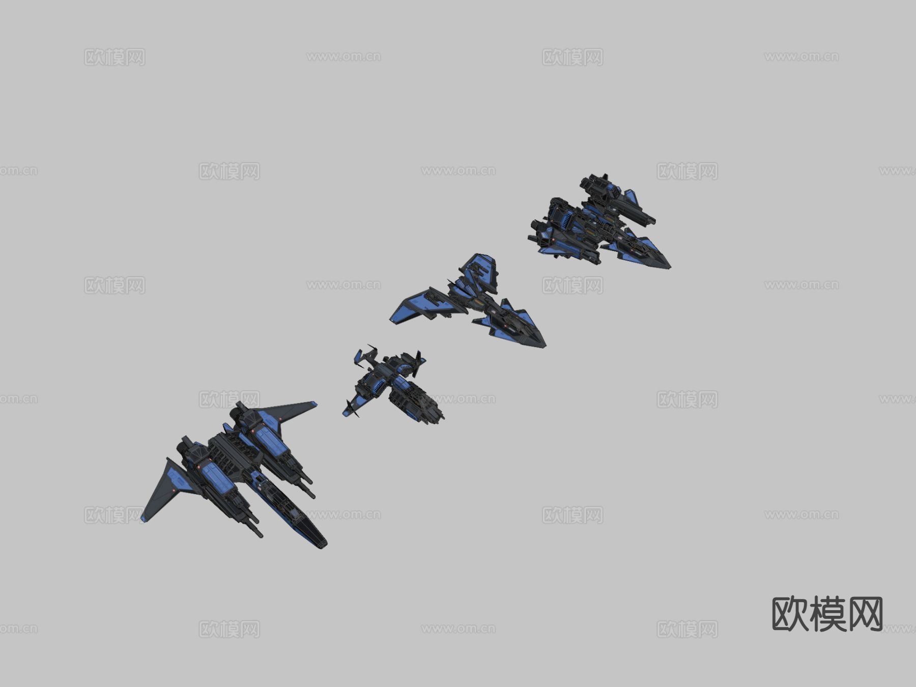 战斗机工具包su模型下载（渲染图3）