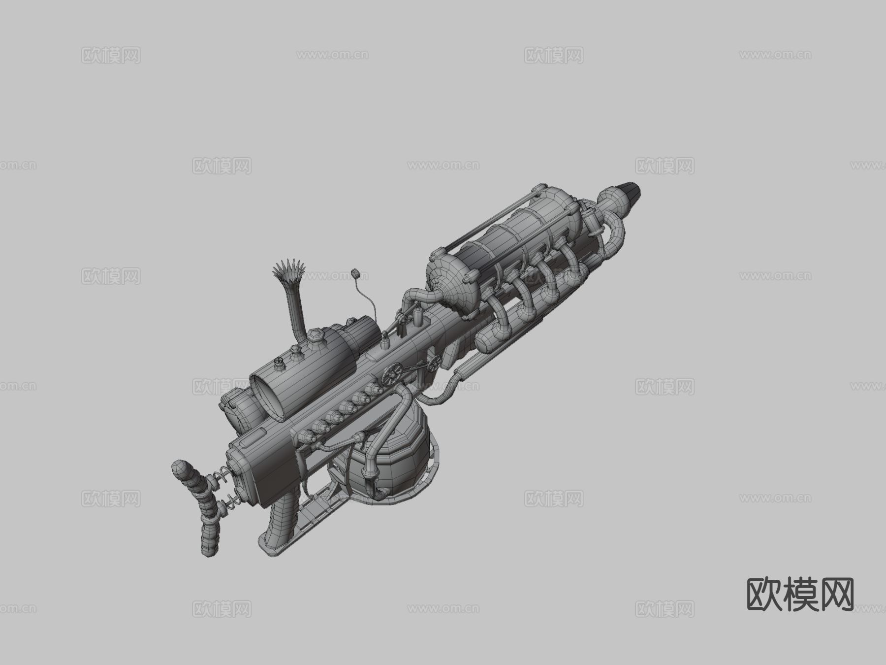 金块步枪su模型下载（渲染图3）